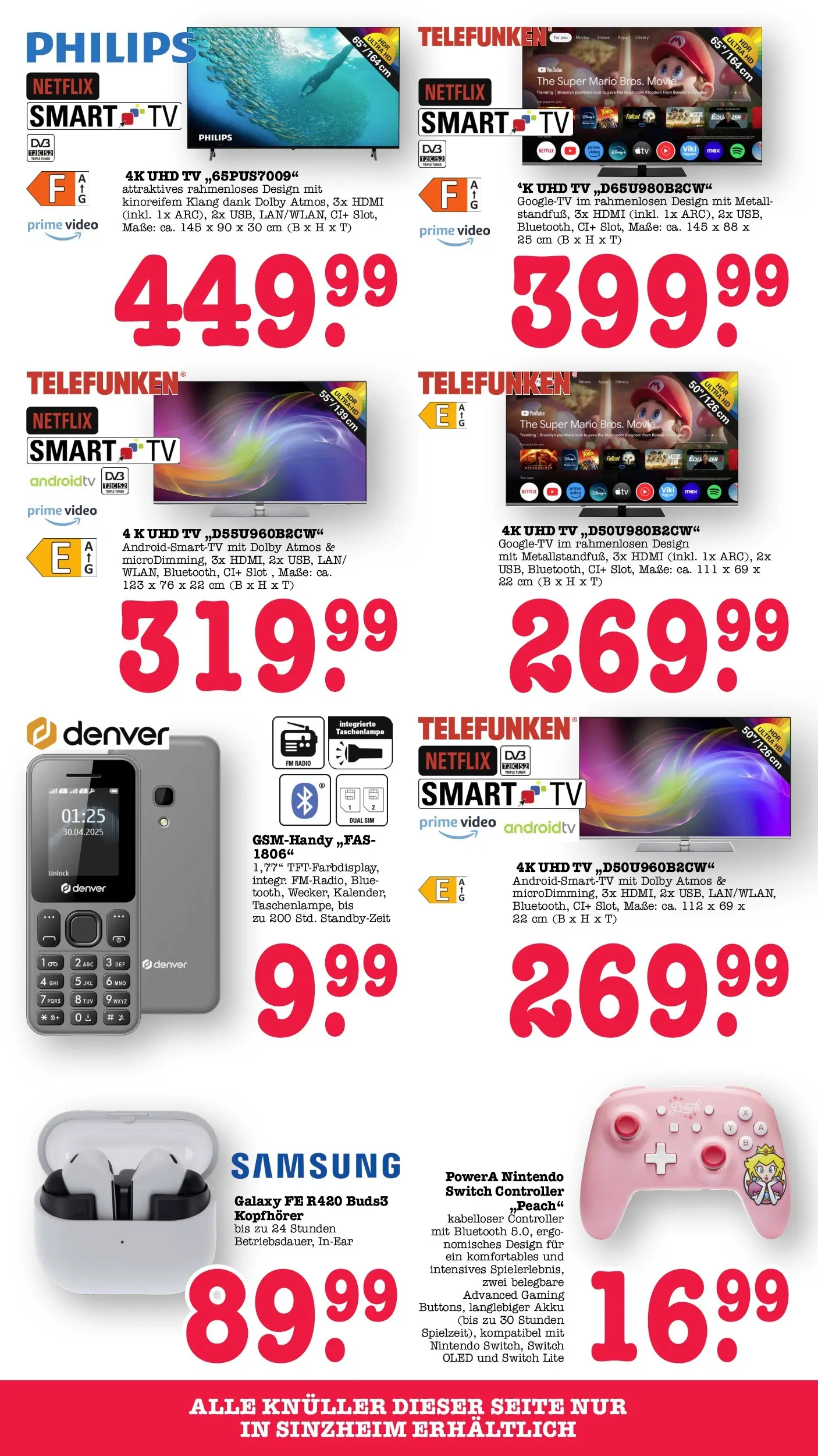 Edeka prospekt Bühlertal (ab 26.05.2026) » Angebote Online | Seite: 75 | Produkte: Samsung, Smart TV, TV, Kopfhörer
