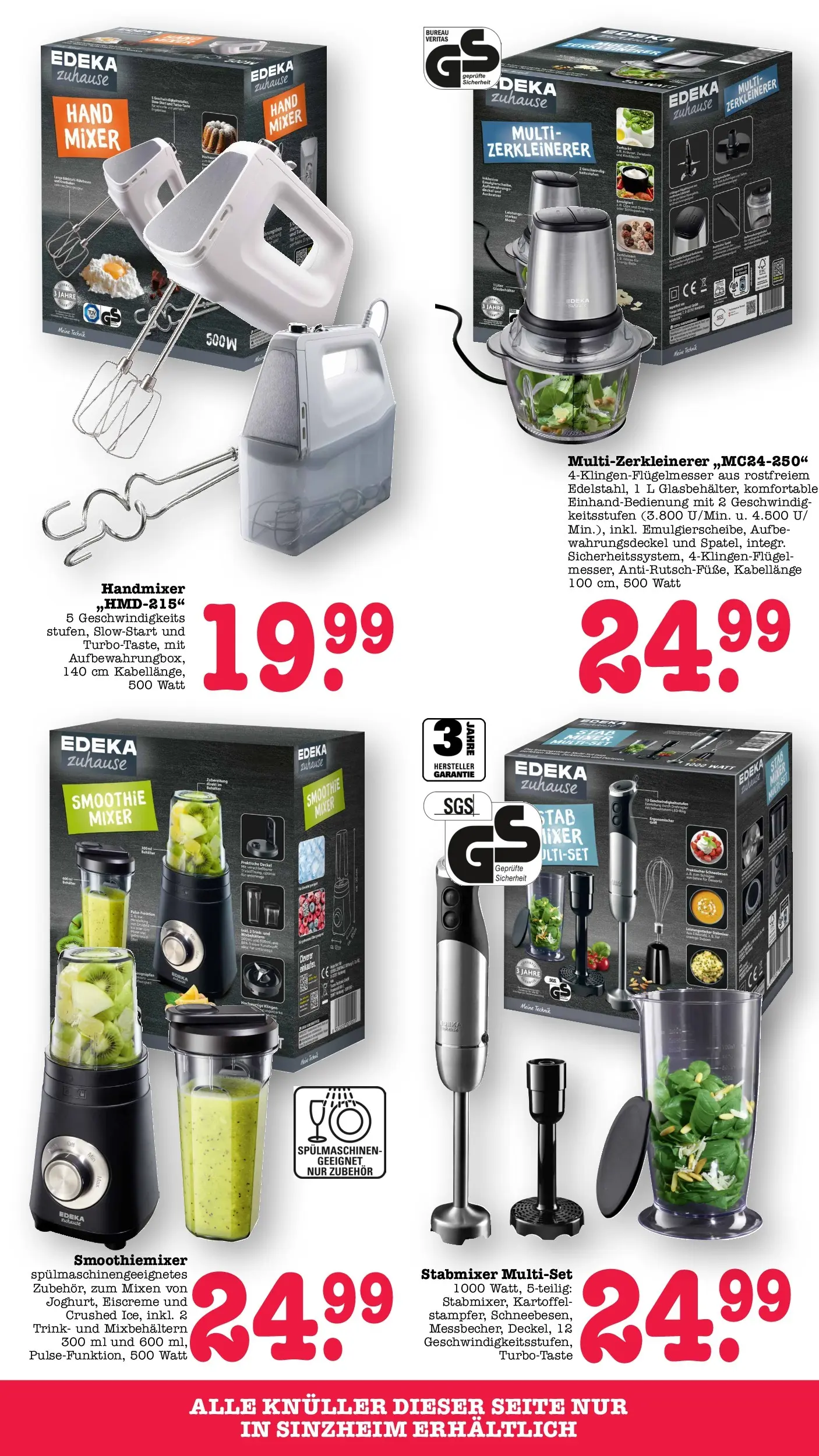 Edeka prospekt Bühlertal (ab 26.05.2026) » Angebote Online | Seite: 77 | Produkte: Mixer, Eiscreme, Handmixer, Stabmixer