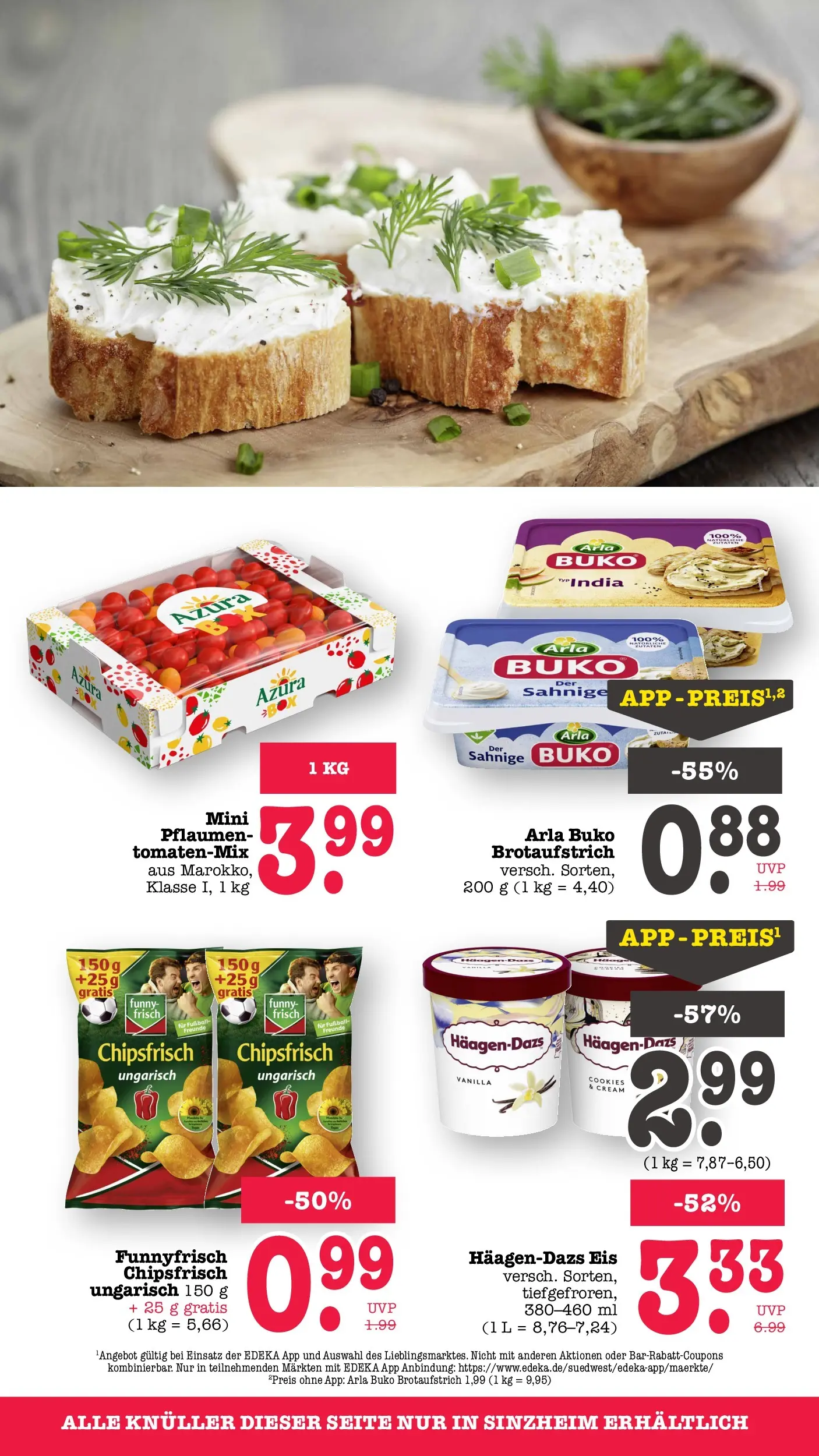 Edeka prospekt Bühlertal (ab 26.05.2026) » Angebote Online | Seite: 90 | Produkte: Pflaumen, Arla buko, Chips, Eis