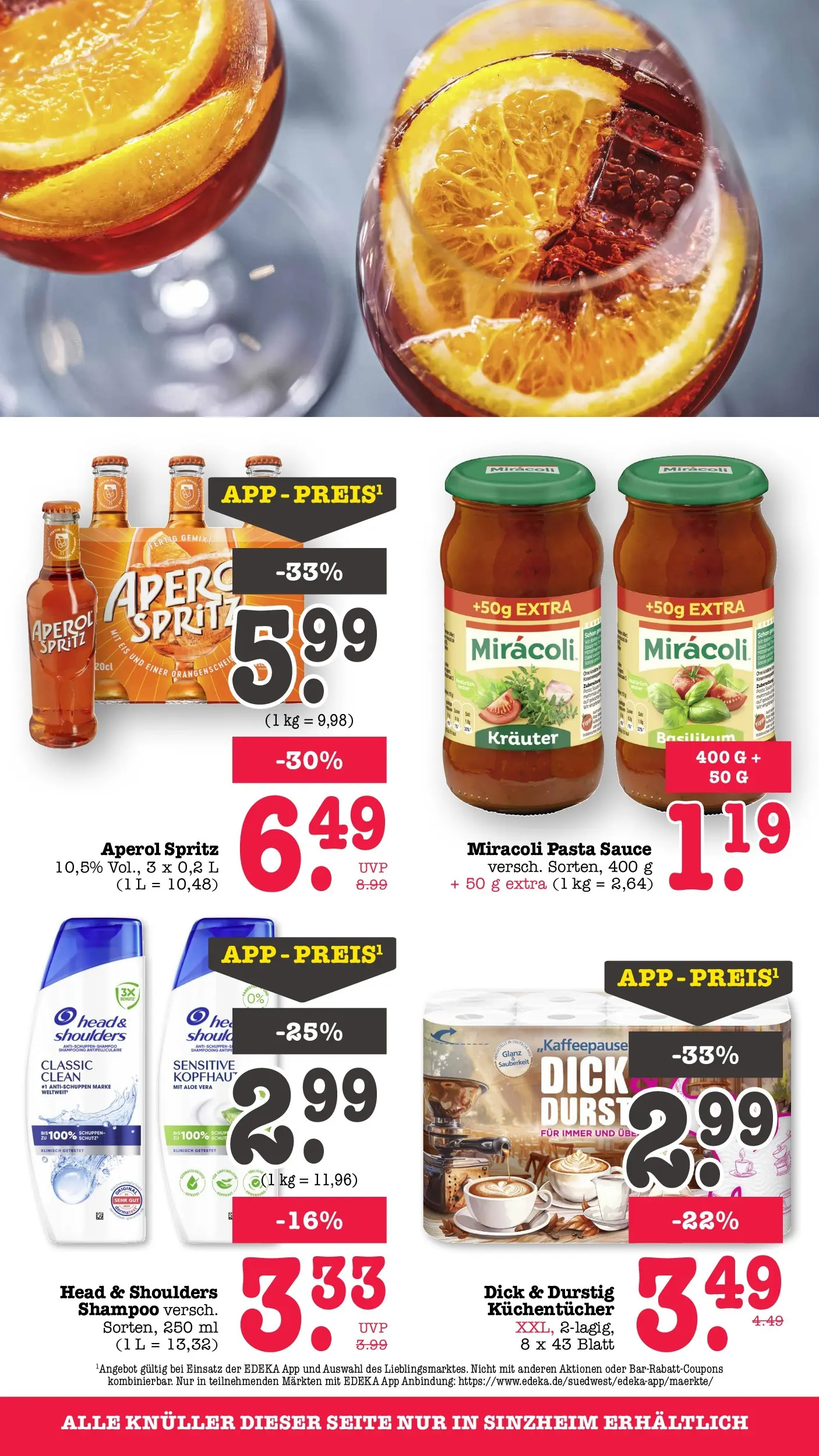 Edeka prospekt Bühlertal (ab 26.05.2026) » Angebote Online | Seite: 91 | Produkte: Shampoo, Pasta, Aperol, Eis