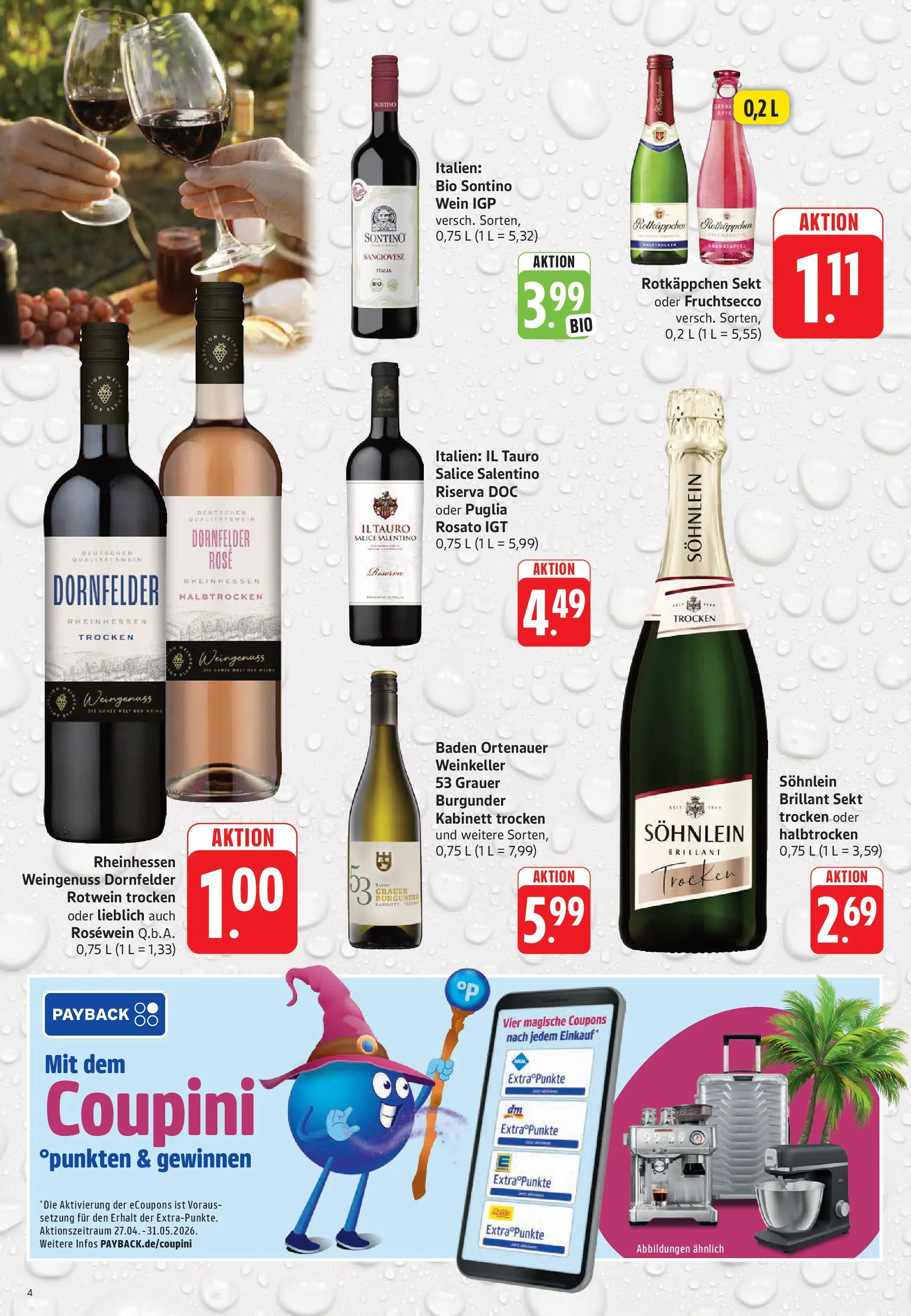 Trinkgut Prospekt Weissach Im Tal (ab 24.05.2026) » Angebote online | Seite: 4 | Produkte: Granatapfel, Rotwein, Rosewein, Wein