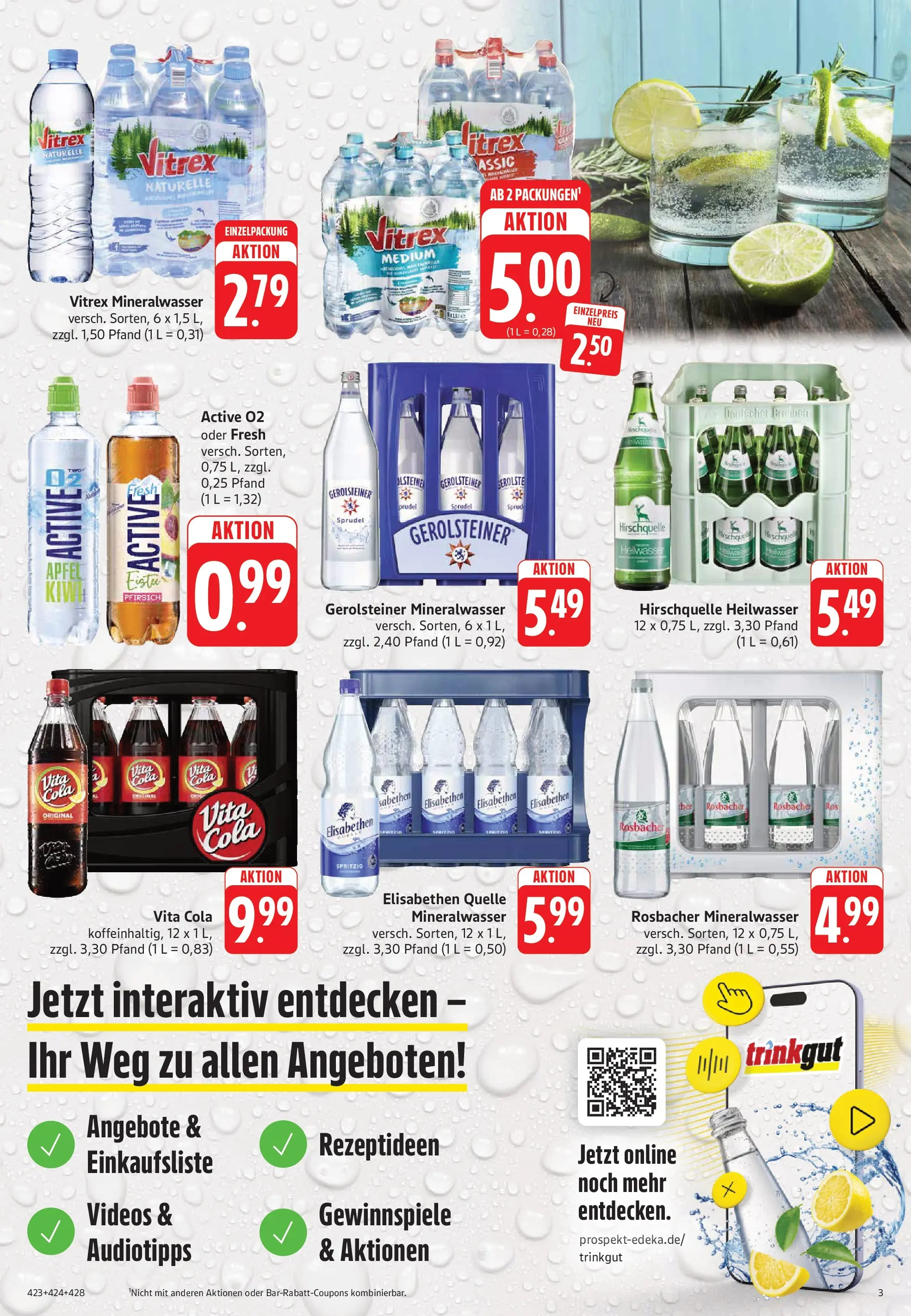 Trinkgut Prospekt Bad Kreuznach (ab 26.05.2026) » Angebote online | Seite: 3 | Produkte: Cola, Äpfel, Mineralwasser, Gerolsteiner