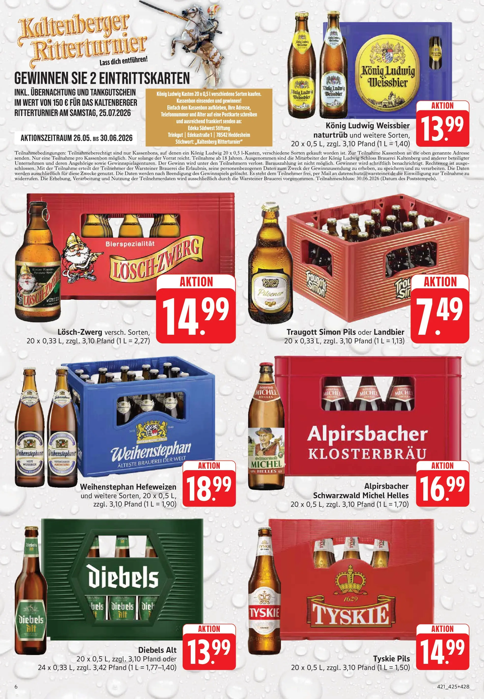 Trinkgut Prospekt Dillingen (ab 26.05.2026) » Angebote online | Seite: 6 | Produkte: Tyskie, Weißbier, Pils, Warsteiner