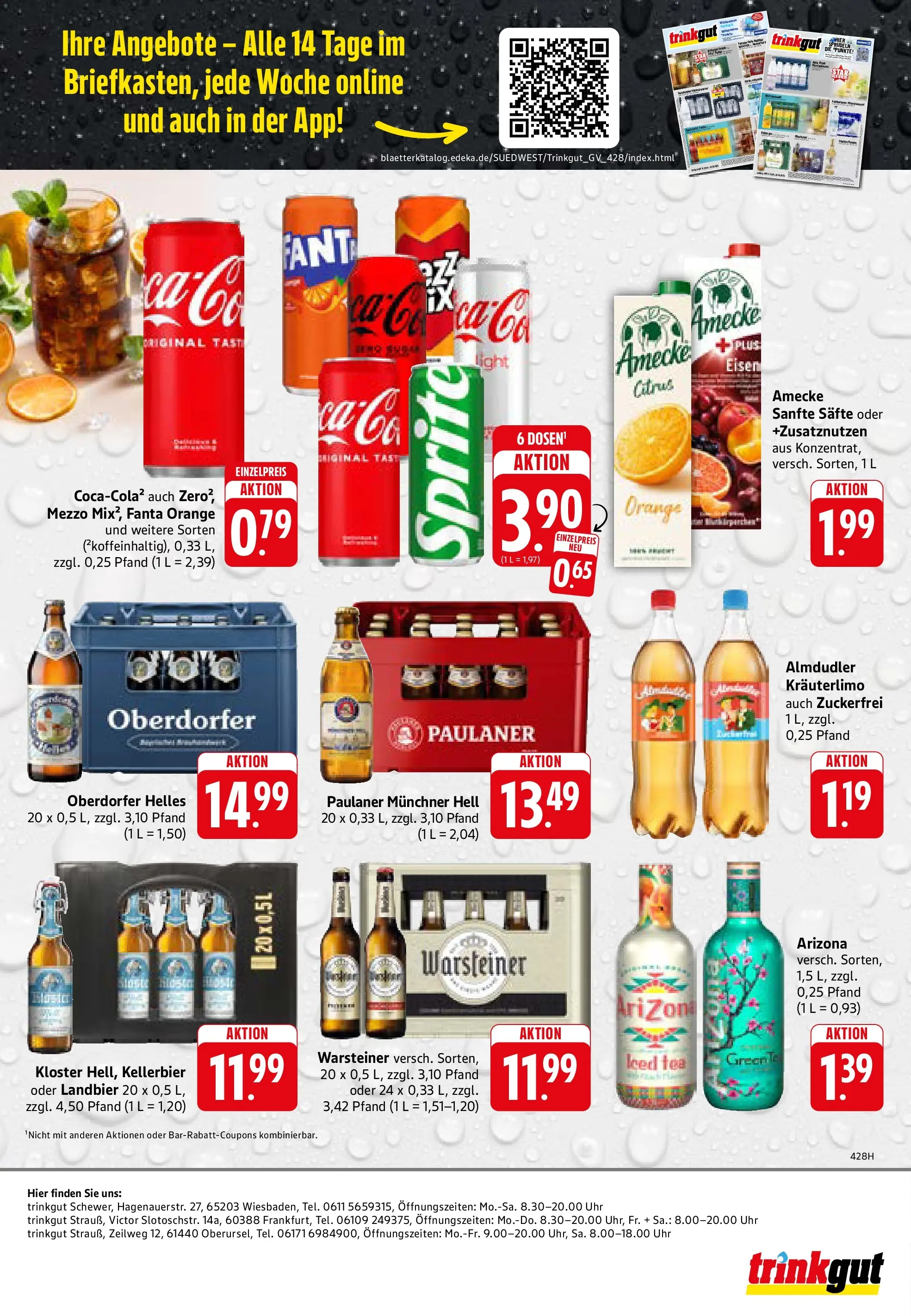 Trinkgut Prospekt Oberursel (ab 26.05.2026) » Angebote online | Seite: 8 | Produkte: Fanta, Sprite, Warsteiner, Uhr