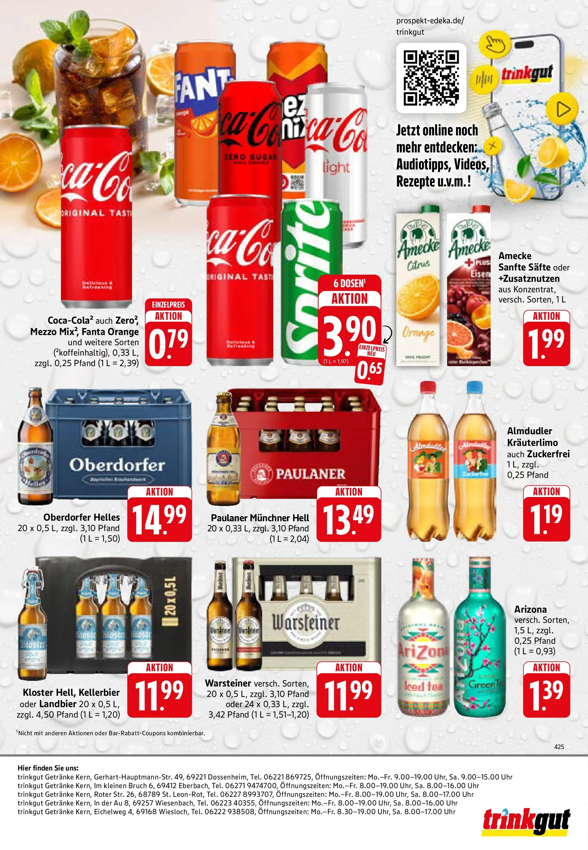 Trinkgut Prospekt Wiesloch (ab 26.05.2026) » Angebote online | Seite: 8 | Produkte: Fanta, Warsteiner, Uhr, Paulaner