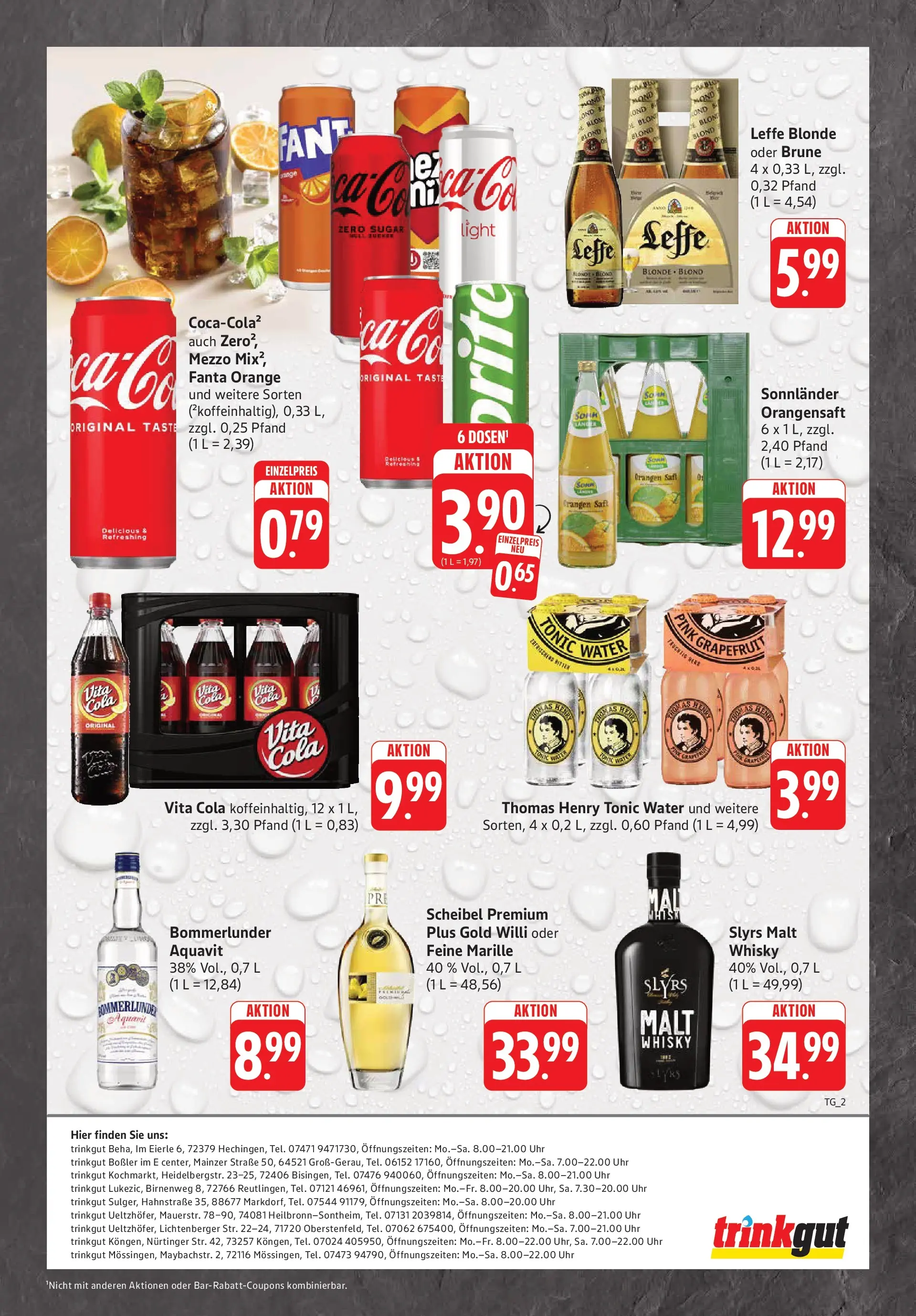 Trinkgut Prospekt Heilbronn-Sontheim (ab 26.05.2026) » Angebote online | Seite: 2 | Produkte: Fanta, Cola, Orangen, Vita cola