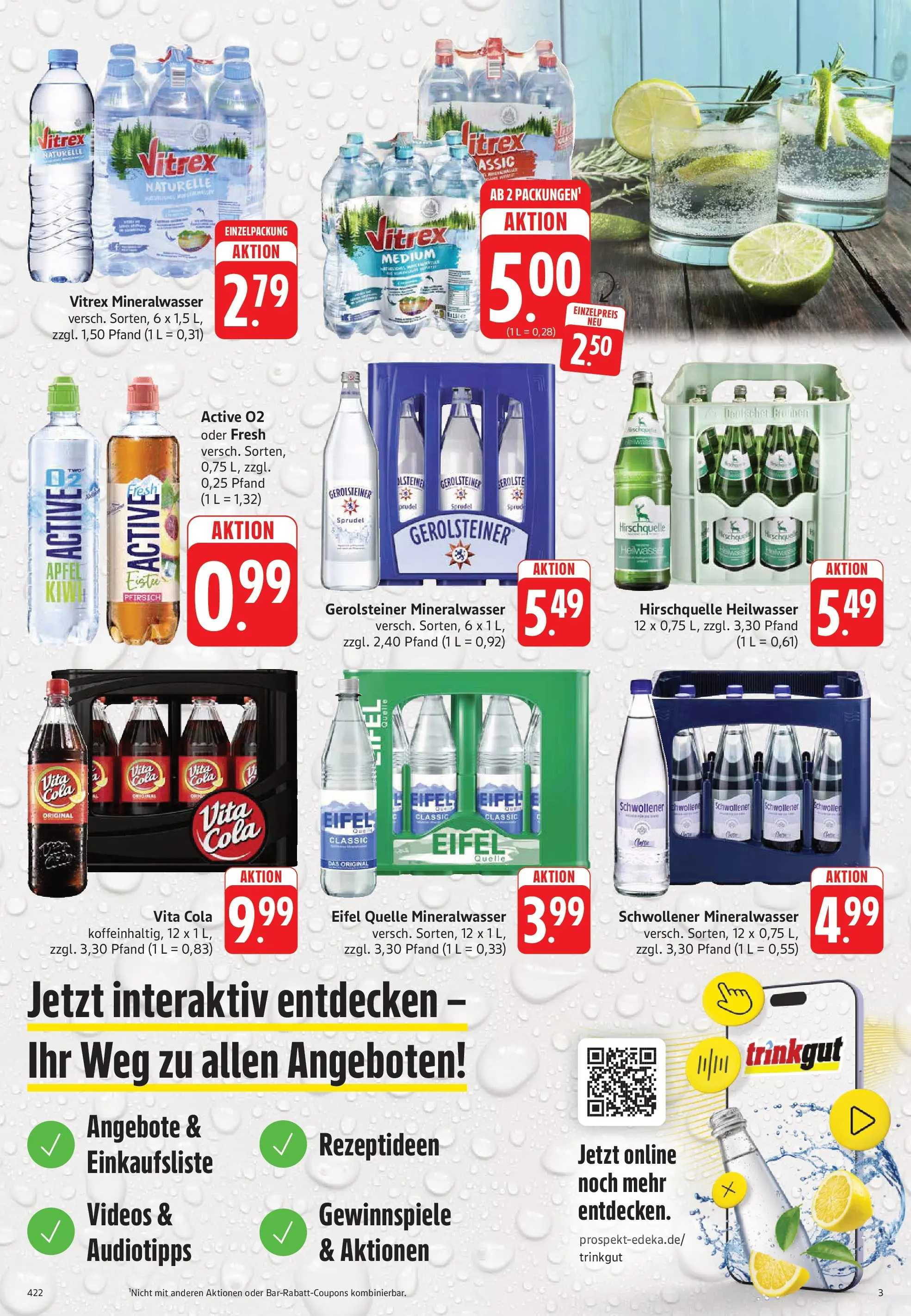 Trinkgut Prospekt Dillingen (ab 26.05.2026) » Angebote online | Seite: 3 | Produkte: Cola, Äpfel, Vita cola, Gerolsteiner