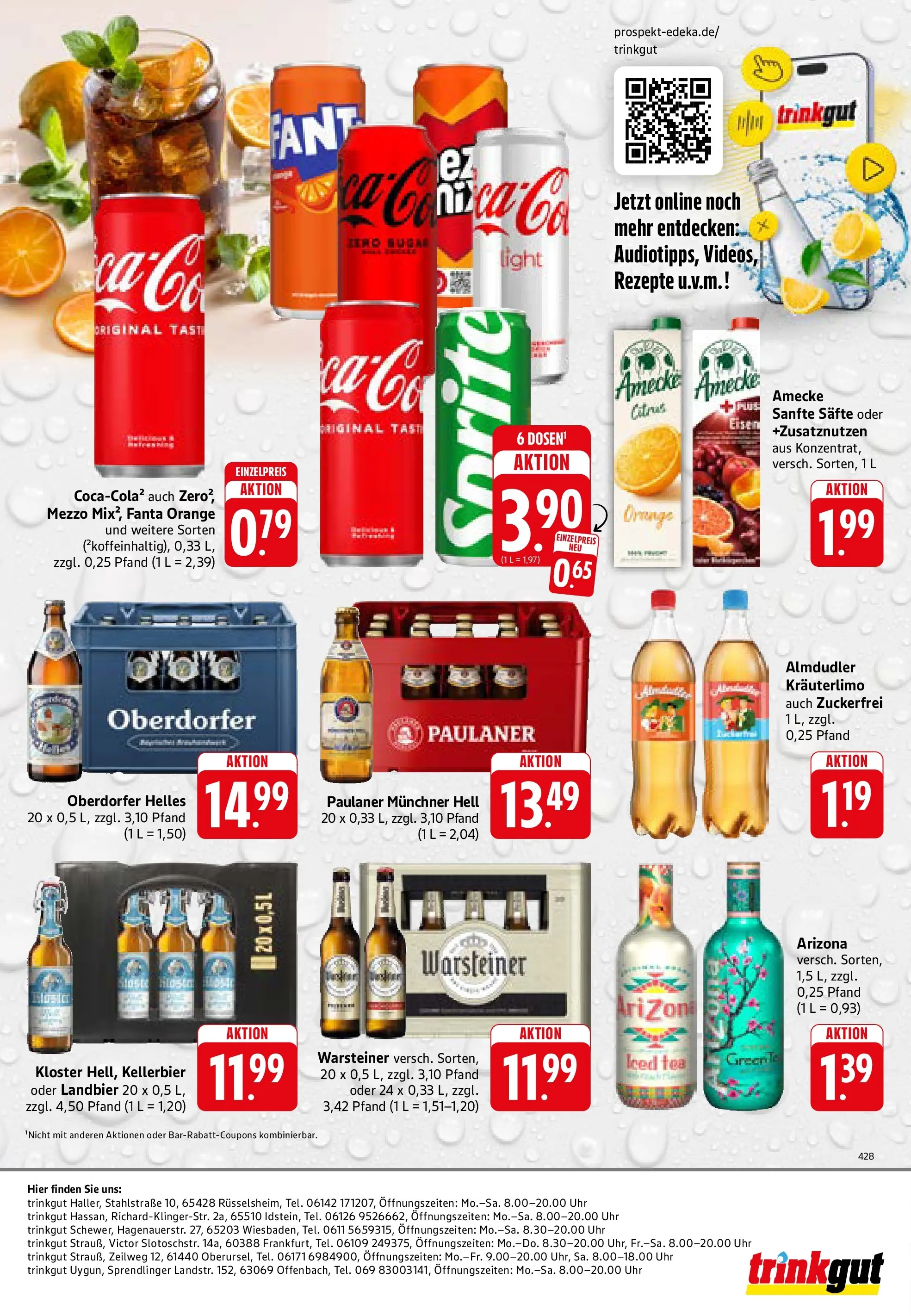 Trinkgut Prospekt Offenbach (ab 26.05.2026) » Angebote online | Seite: 8 | Produkte: Fanta, Sprite, Uhr, Paulaner