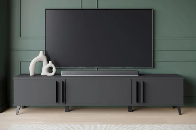 Lowboard Helsinki Schwarz ca. 180x40x33cm