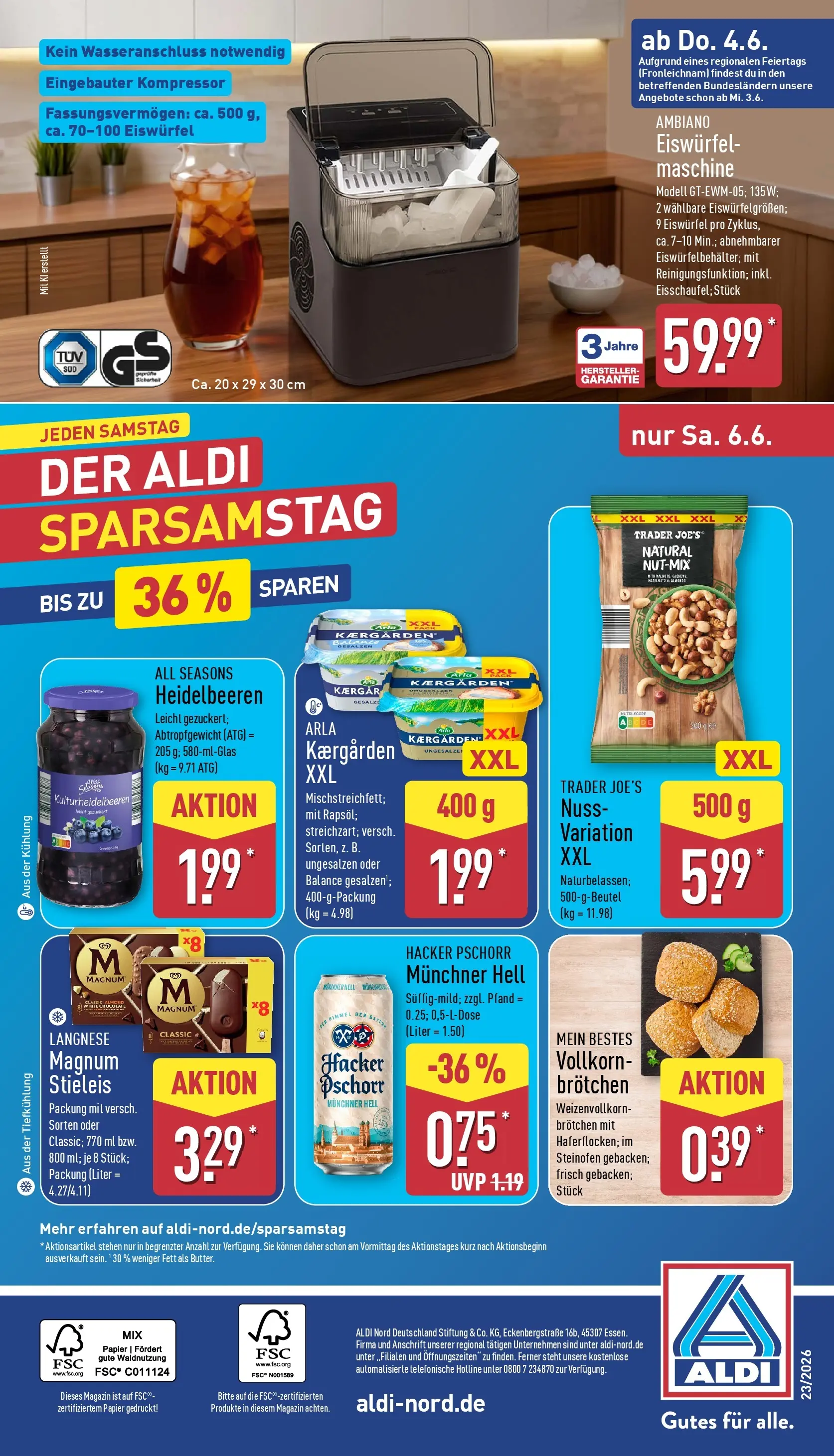 Aldi - ALDI Nord: Wochenangebote (ab 31.05.2026) » Angebote Online | Seite: 33