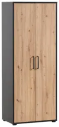 Aktenschrank Aino H650 2T Schwarz/Eiche Artisan