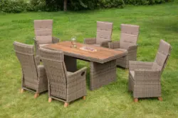 Gatensessel-Set Toskana 2er- Set ca. 59x110cm Alu/Kunstgef.