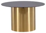 m&ouml;max Dornbirn - Ihr Trendm&ouml;belhaus in Dornbirn Couchtisch Ystad &Oslash; ca. 80 cm Schwarz/Gold