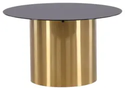 Couchtisch Ystad &Oslash; ca. 80 cm Schwarz/Gold