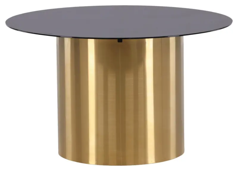 Couchtisch Ystad &Oslash; ca. 80 cm Schwarz/Gold