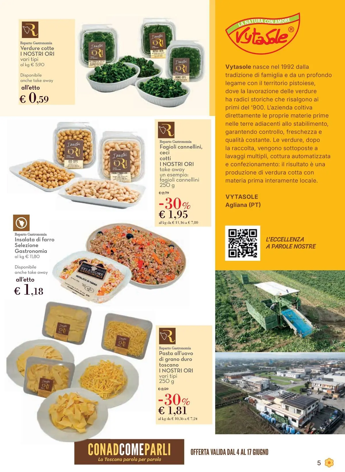 Volantino Conad dal 03/06/2026 > Anteprima | Pagina: 5 | Prodotti: Insalata, Ceci, Verdure, Farro