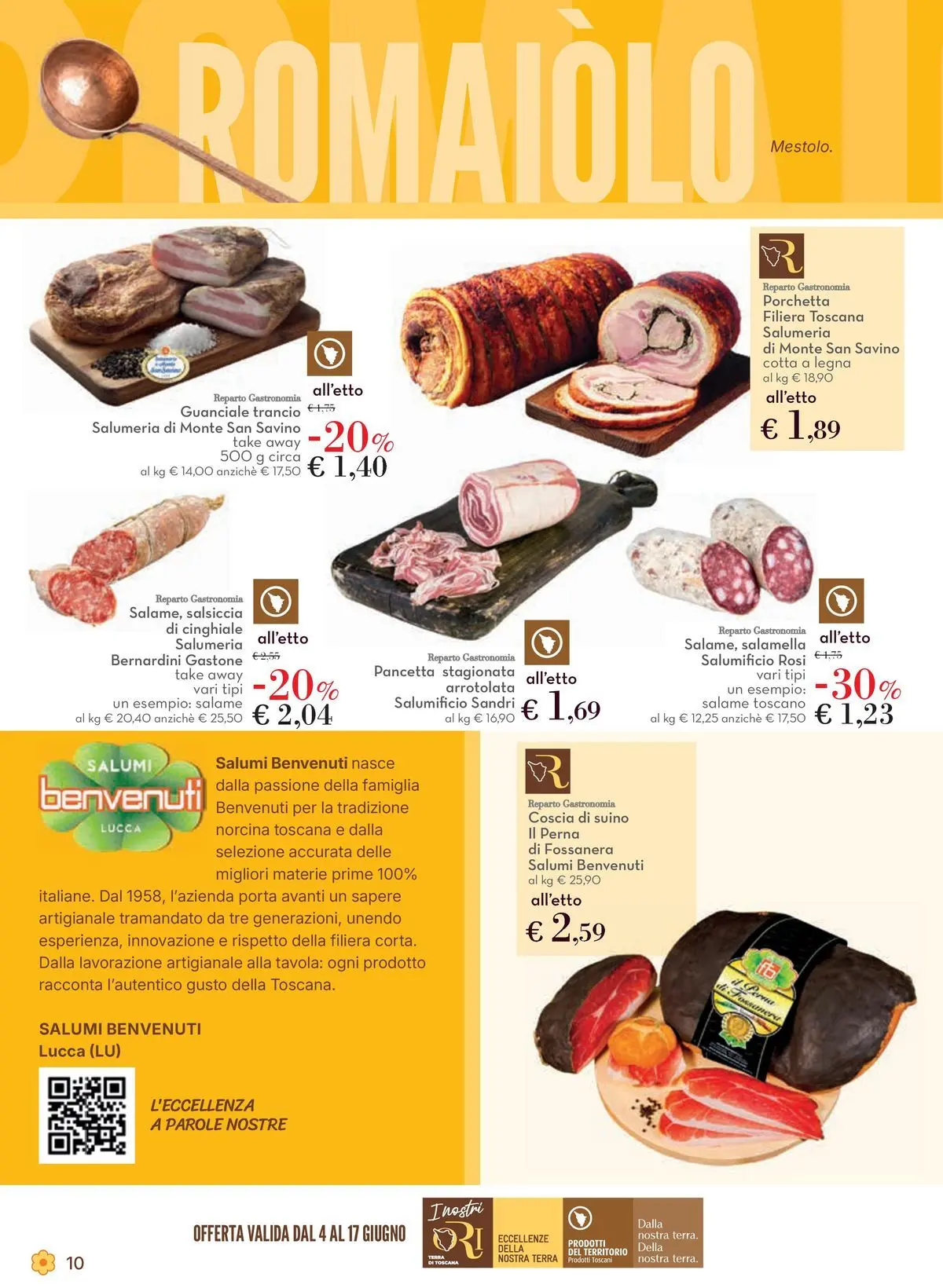 Volantino Conad dal 03/06/2026 > Anteprima | Pagina: 10 | Prodotti: Salamella, Salame, Suino, Salsiccia