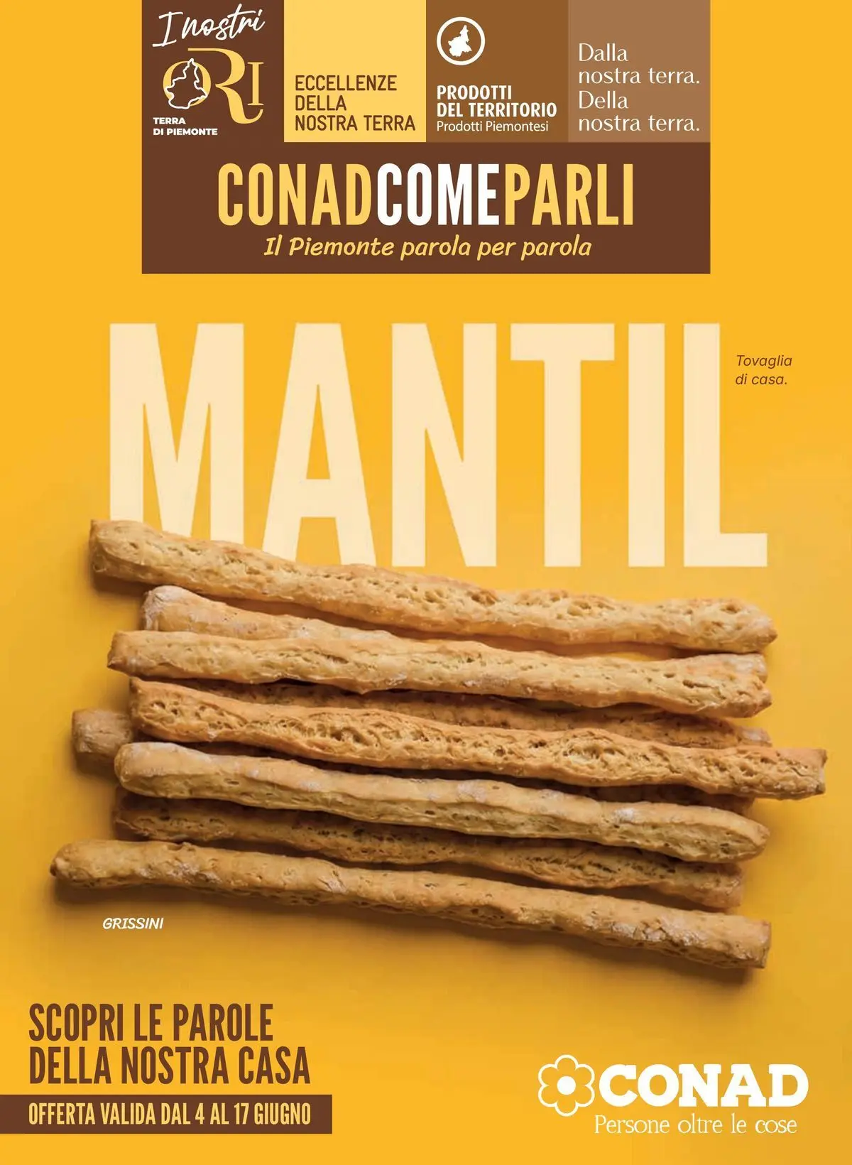 Nuovo Spazio Conad - Localismo dal 03/06/2026 > offerte anteprima 🛍️ | Pagina: 1 | Prodotti: Grissini, Terra