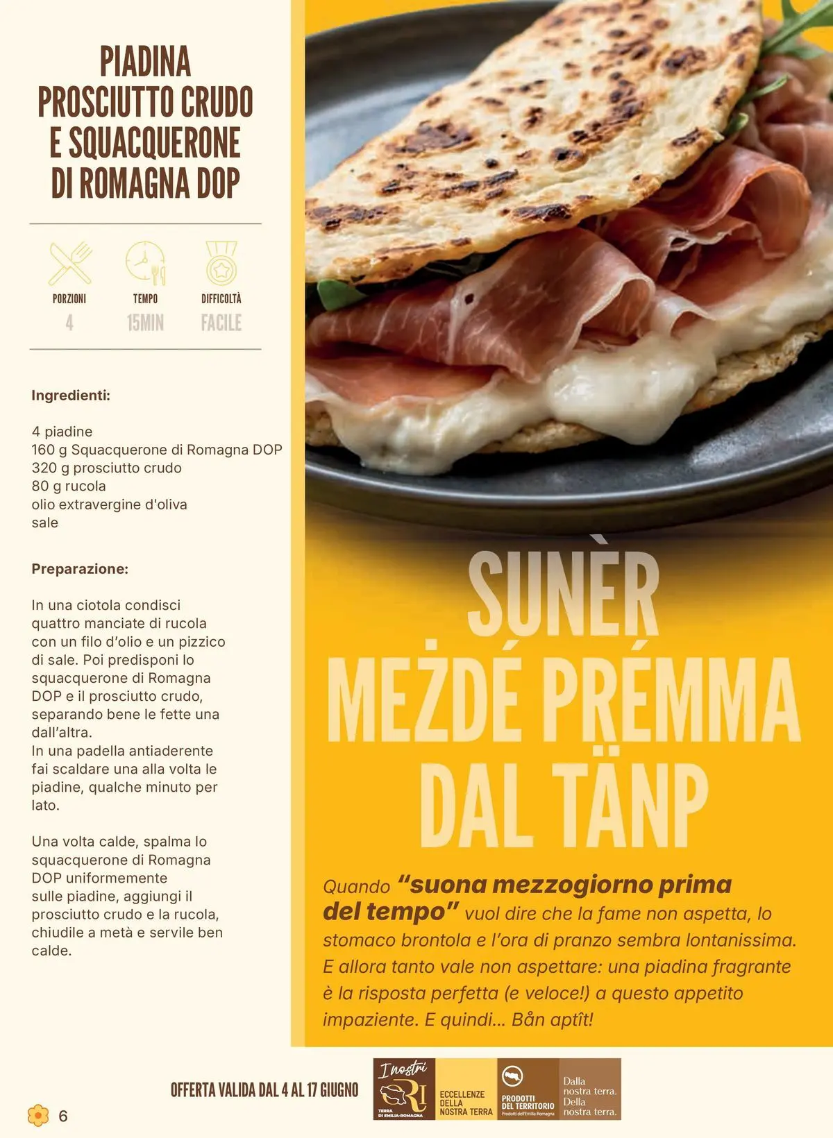 Volantino Conad dal 03/06/2026 > Anteprima | Pagina: 6 | Prodotti: Prosciutto Crudo, Rucola, Prosciutto, Ciotola
