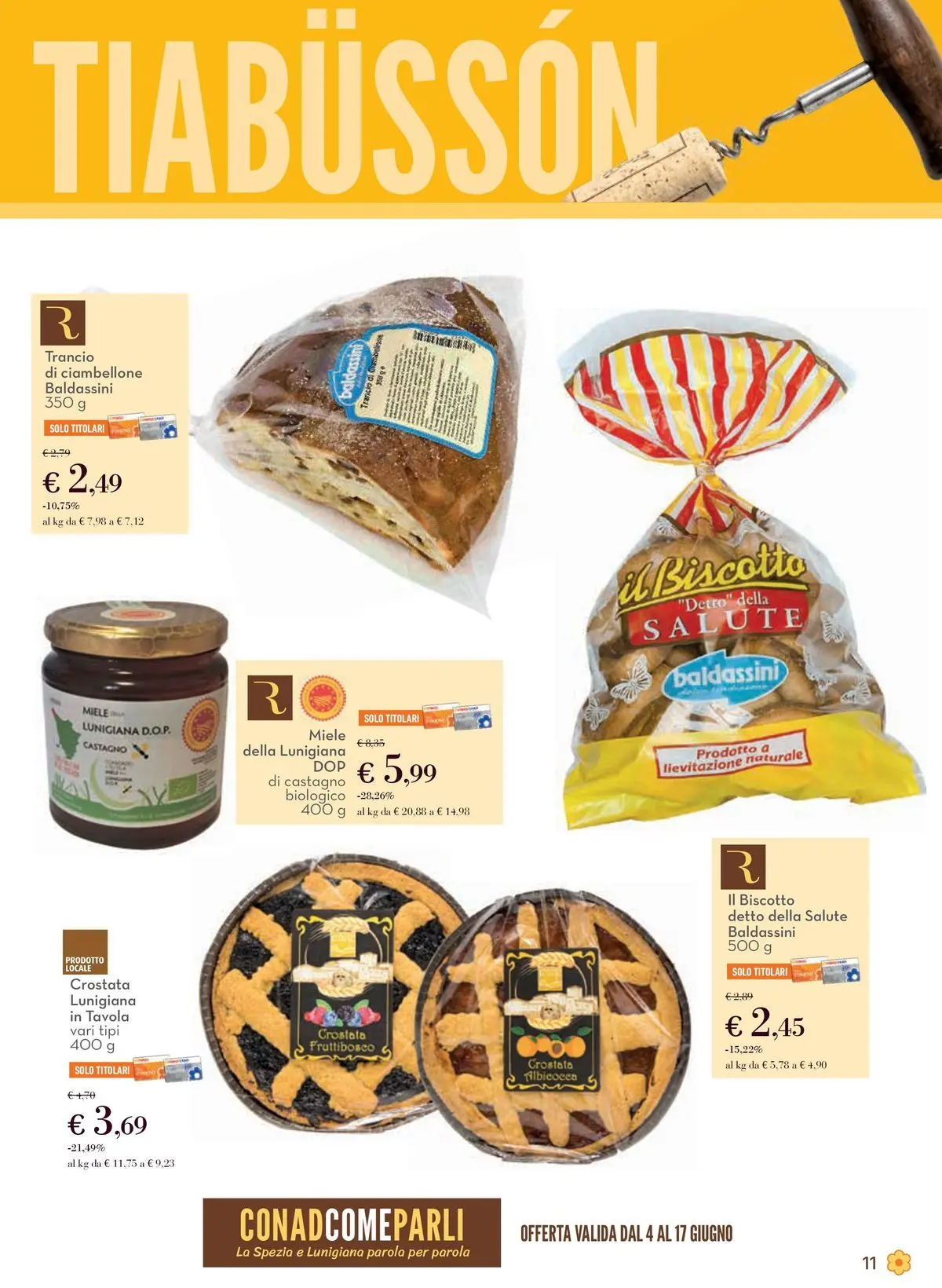 Volantino Conad dal 03/06/2026 > Anteprima | Pagina: 11 | Prodotti: Miele