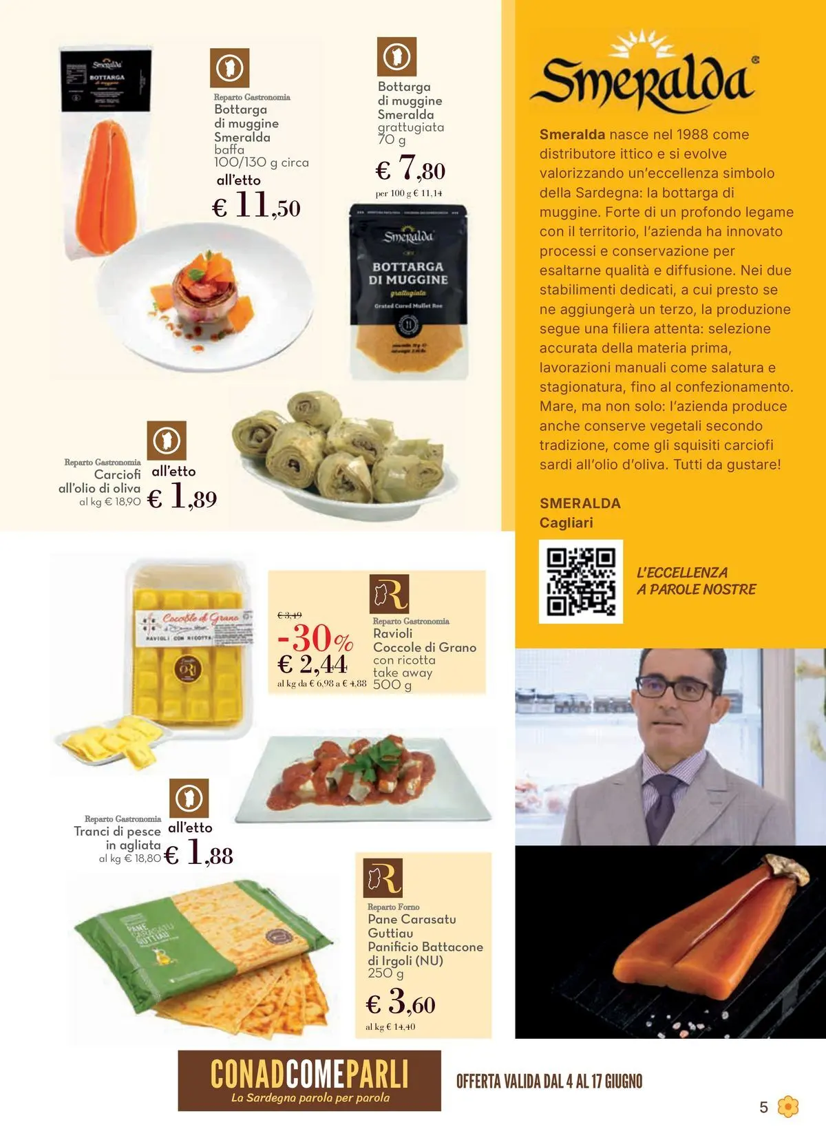 Volantino Conad dal 03/06/2026 > Anteprima | Pagina: 5 | Prodotti: Pane, Ravioli, Ricotta, Forno