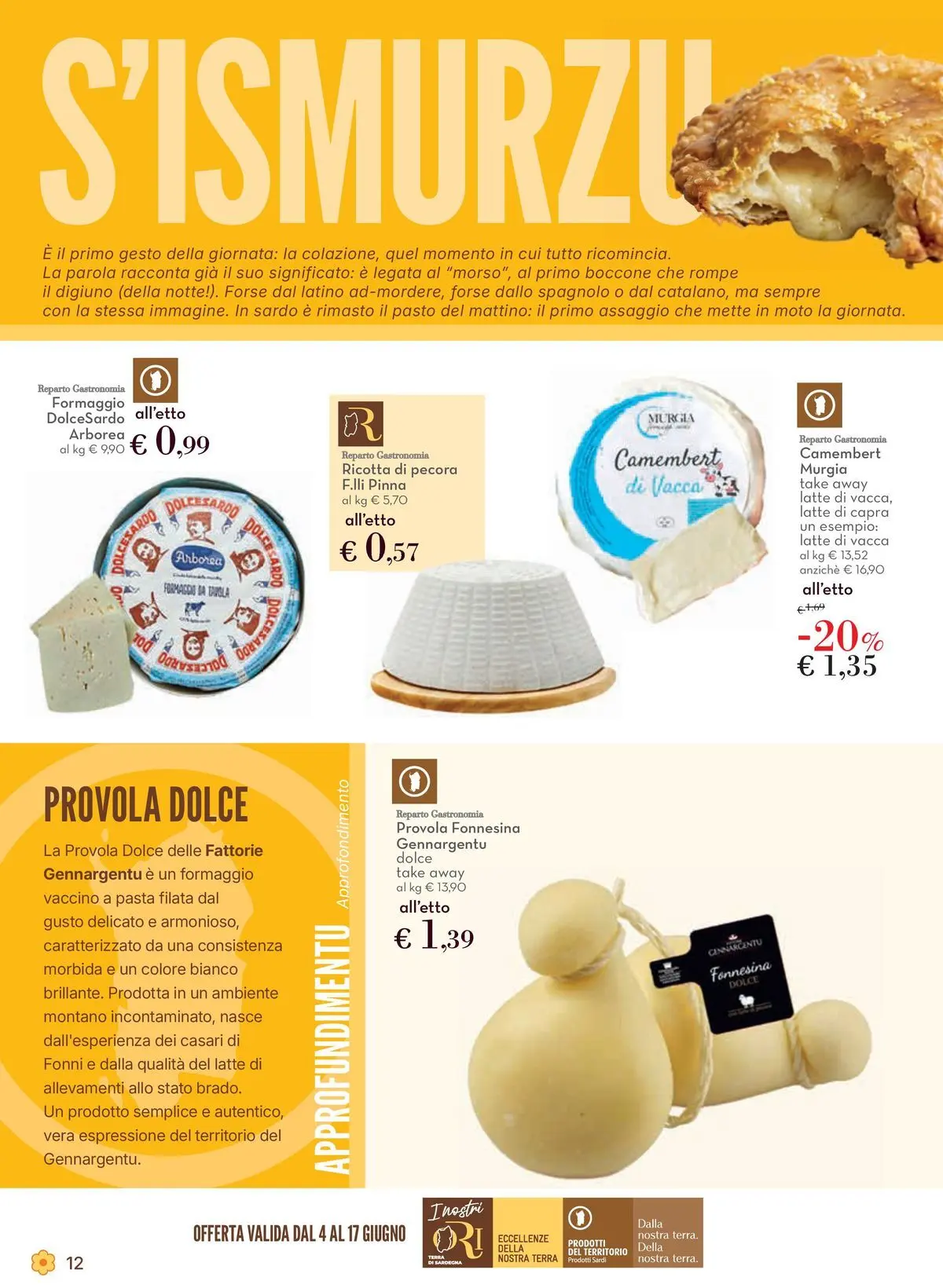 Volantino Conad dal 03/06/2026 > Anteprima | Pagina: 12 | Prodotti: Latte, Formaggio, Pasta, Provola