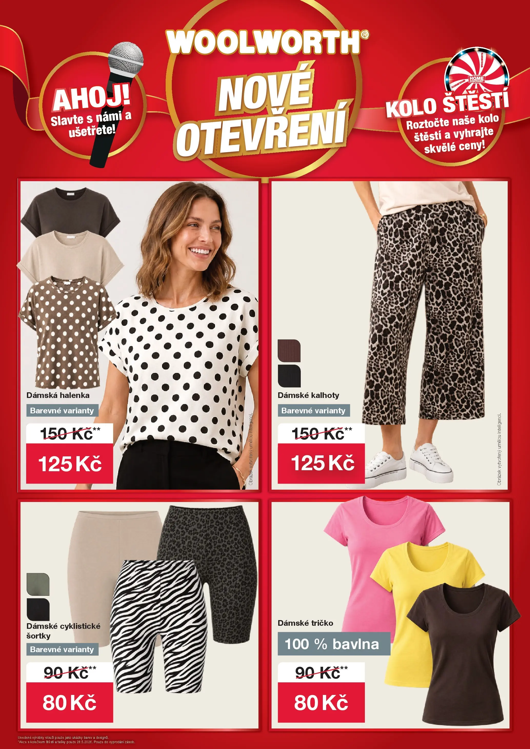 Woolworth leták - Ostrava od 26.05.2026 - akční nabídka | Strana: 4 | Produkty: Halenka, Kalhoty, Kolo, Tašky