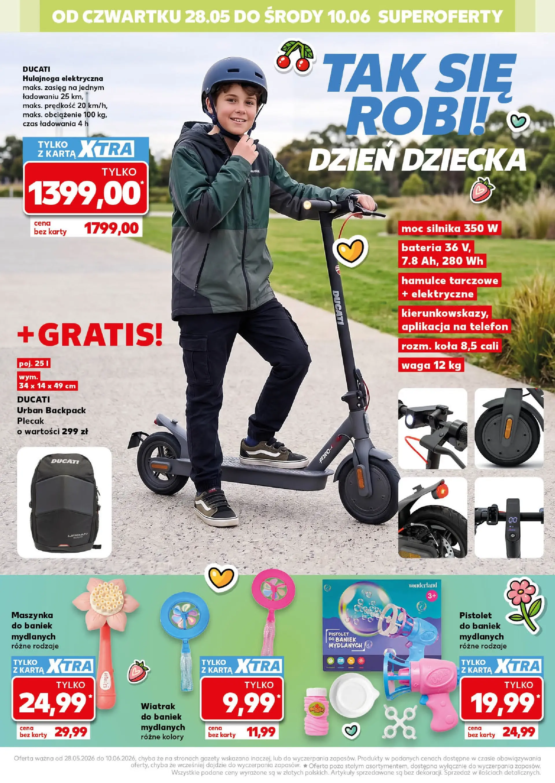 Kaufland gazetka - Złap Okazje od 28.05.2026 - od jutra PDF | Strona: 18 | Produkty: Karta, Plecak, Waga, Hulajnoga elektryczna