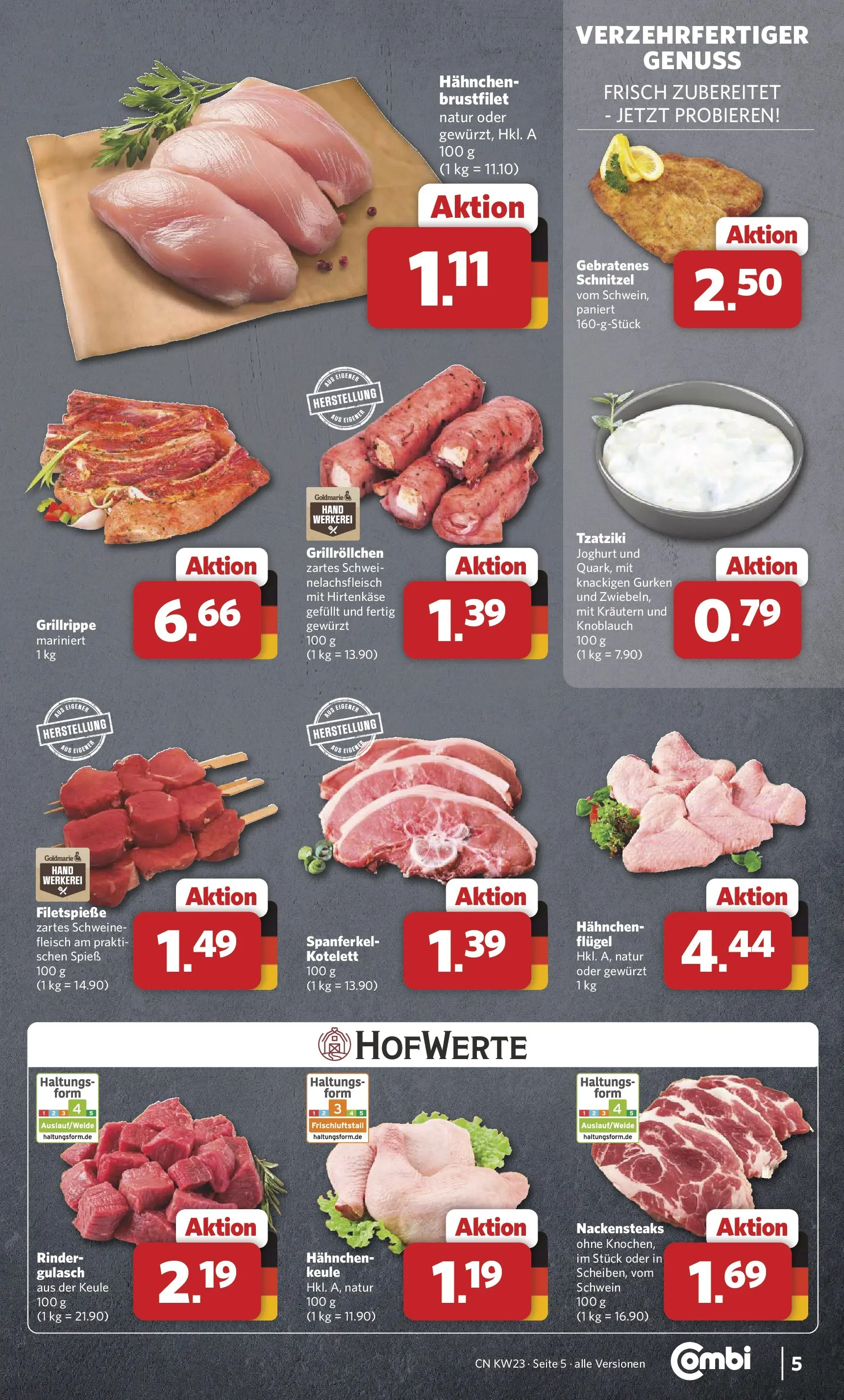 Combi Unsere Combi Wochenangebote (ab 01.06.2026) zum Blättern | Seite: 5 | Produkte: Hahnchen, Schnitzel, Knoblauch, Gurken