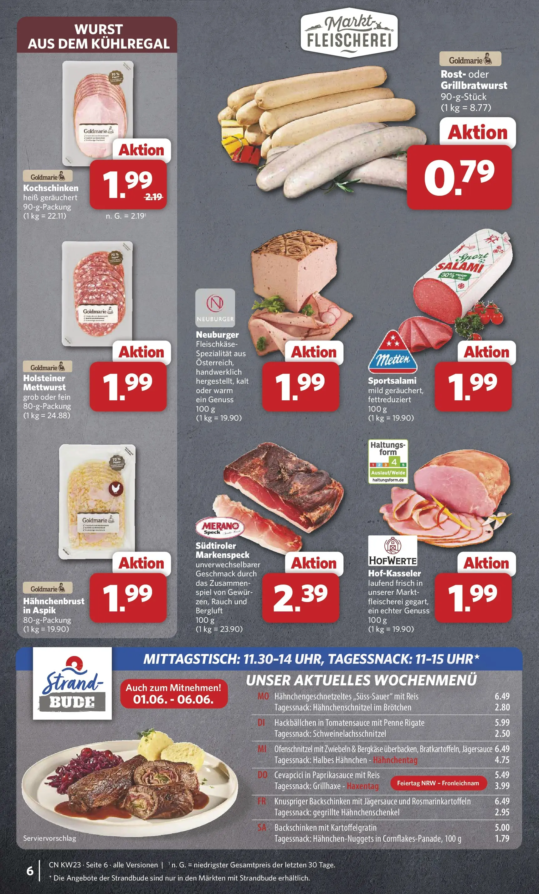 Combi Unsere Combi Wochenangebote (ab 01.06.2026) zum Blättern | Seite: 6 | Produkte: Hahnchen, Zwiebeln, Wurst, Hahnchenbrust