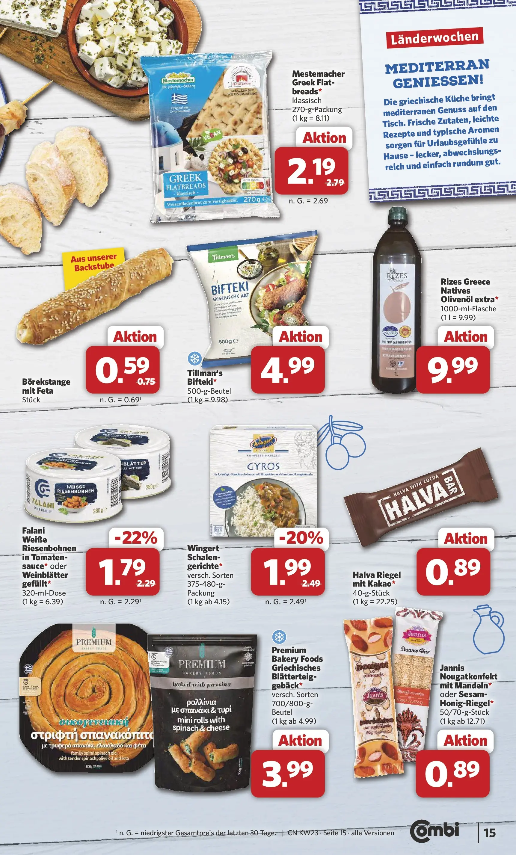 Combi Unsere Combi Wochenangebote (ab 01.06.2026) zum Blättern | Seite: 15 | Produkte: Olivenol, Küche, Tomaten, Gyros