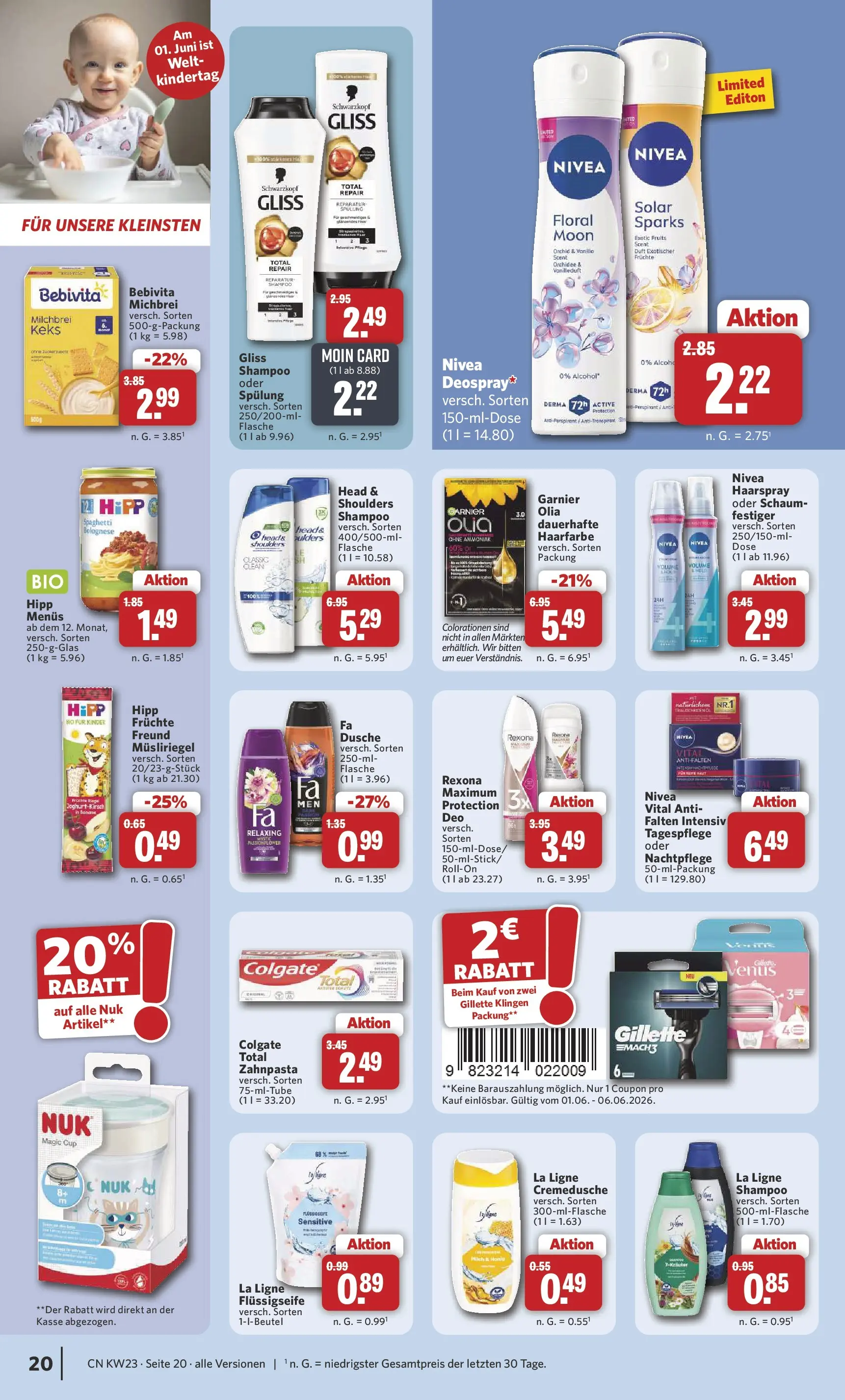 Combi Unsere Combi Wochenangebote (ab 01.06.2026) zum Blättern | Seite: 20 | Produkte: Milch, Orchidee, Duft, Haarspray