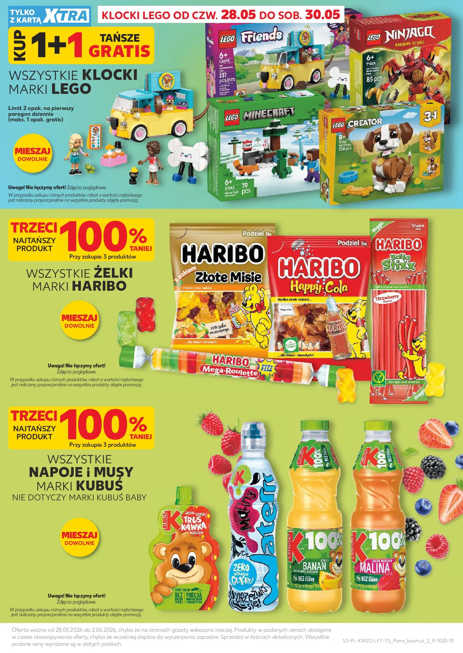 Kaufland gazetka od 28.05.2026 - od jutra PDF | Strona: 3 | Produkty: Karta, Malina, Lego, Klocki Lego