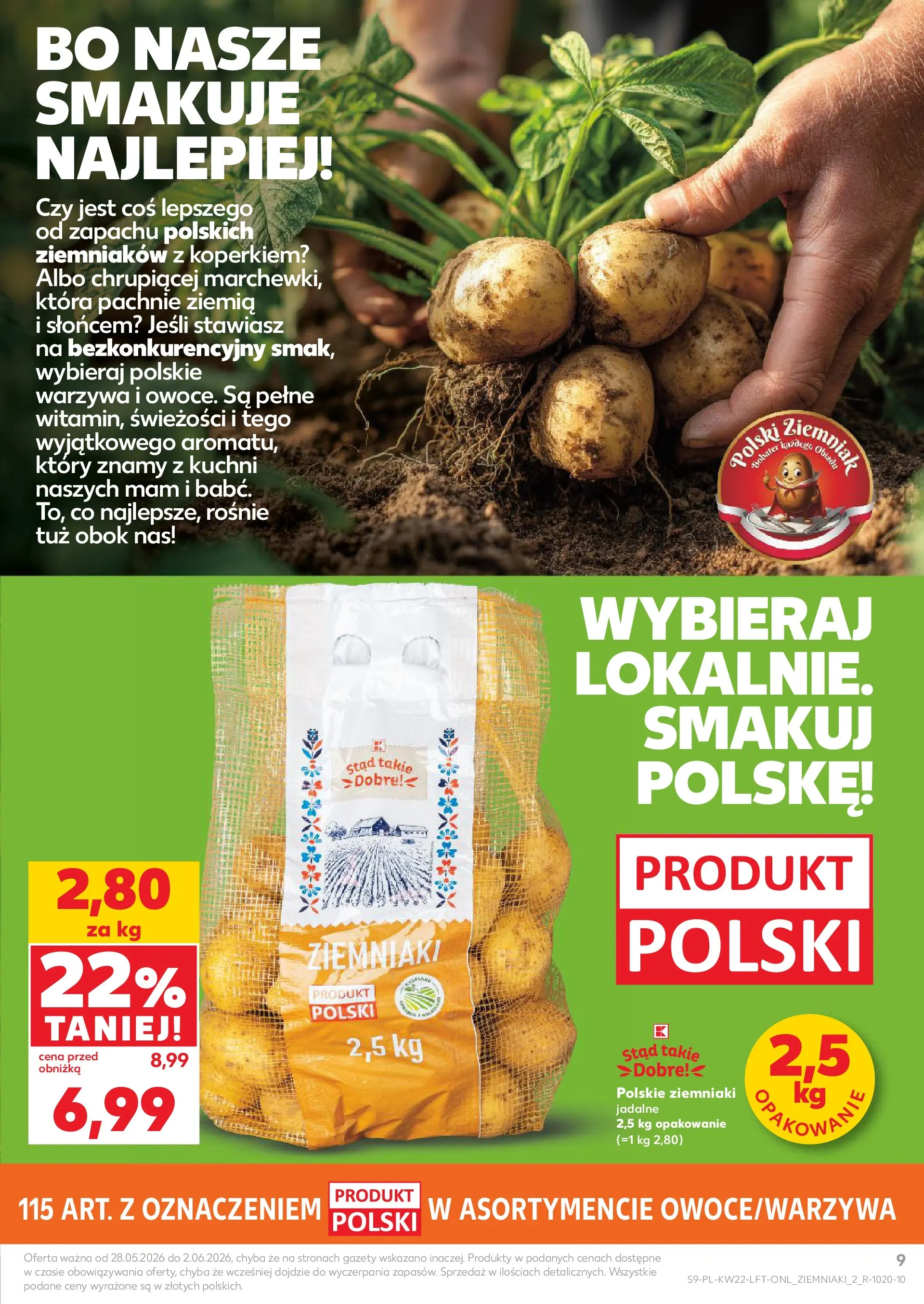 Kaufland gazetka od 28.05.2026 - od jutra PDF | Strona: 9 | Produkty: Ziemia, Ziemniaki, Warzywa