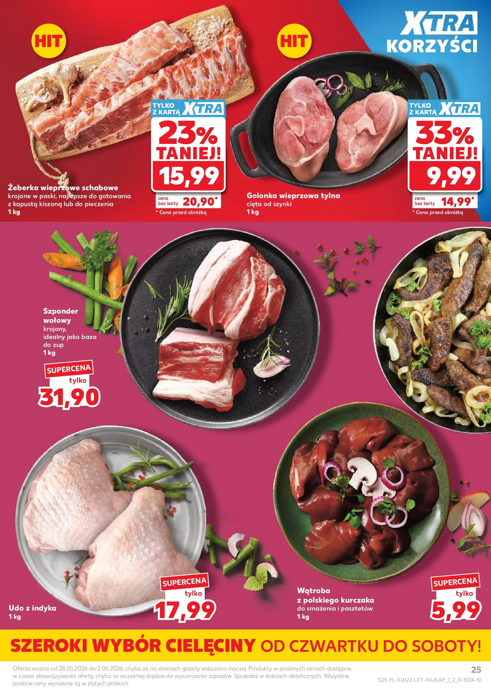Kaufland gazetka od 28.05.2026 - od jutra PDF | Strona: 25 | Produkty: Kapusta, Karta, Kapusta kiszona, Golonka wieprzowa