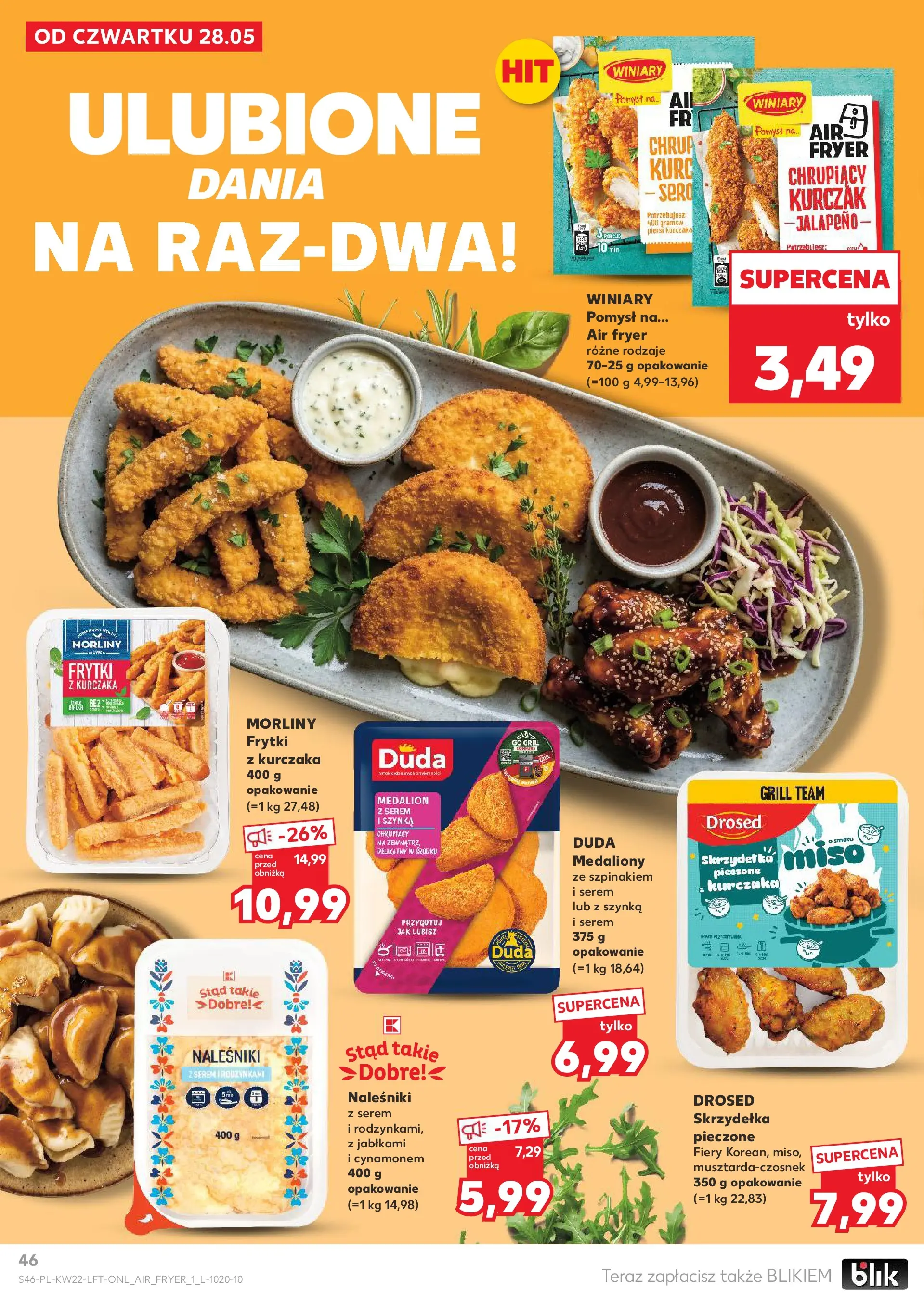 Kaufland gazetka od 28.05.2026 - od jutra PDF | Strona: 46 | Produkty: Kurczak, Grill, Szynka, Naleśniki