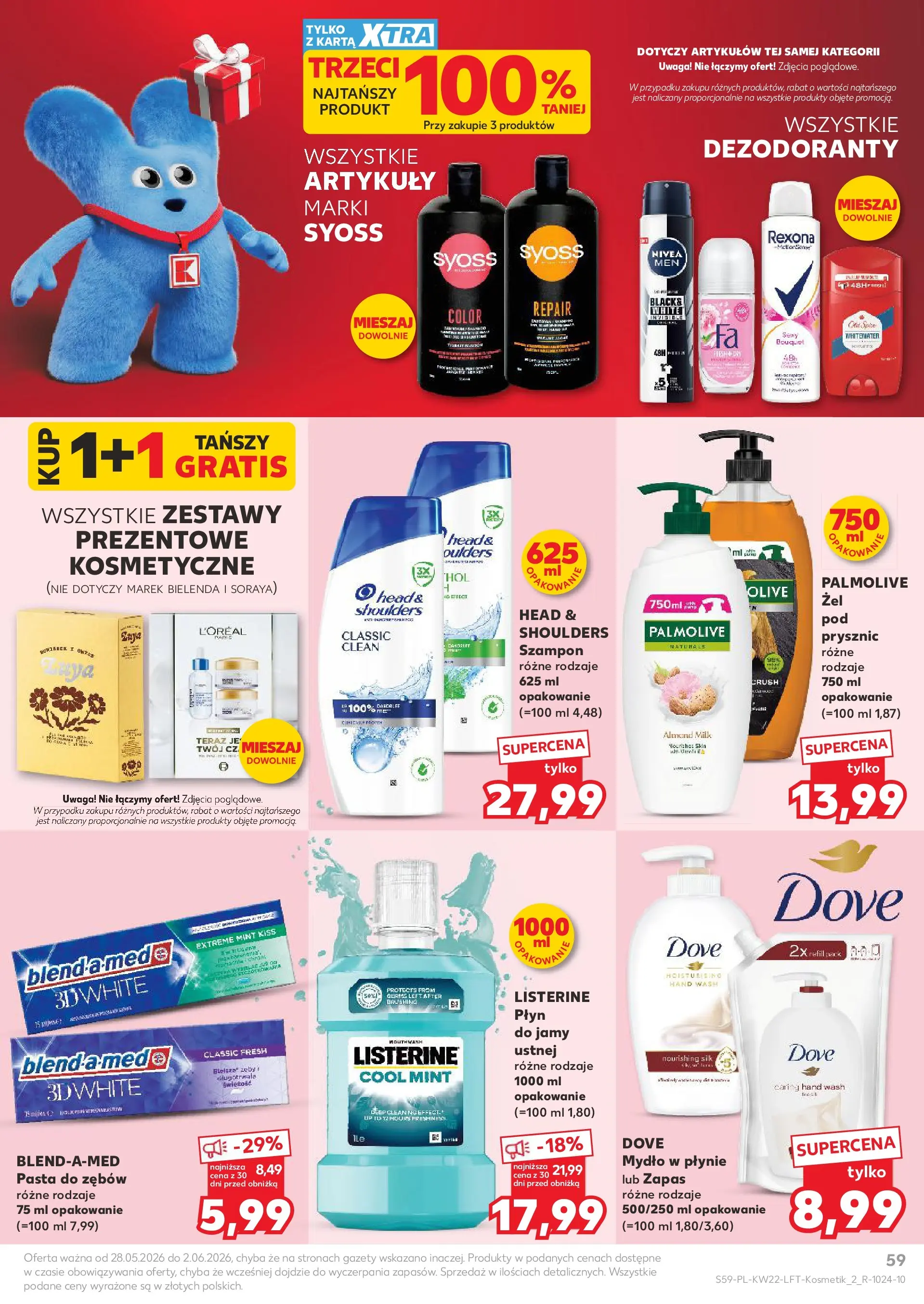 Kaufland gazetka od 28.05.2026 - od jutra PDF | Strona: 59 | Produkty: Karta, Prysznic, Szampon, Pasta do zębów