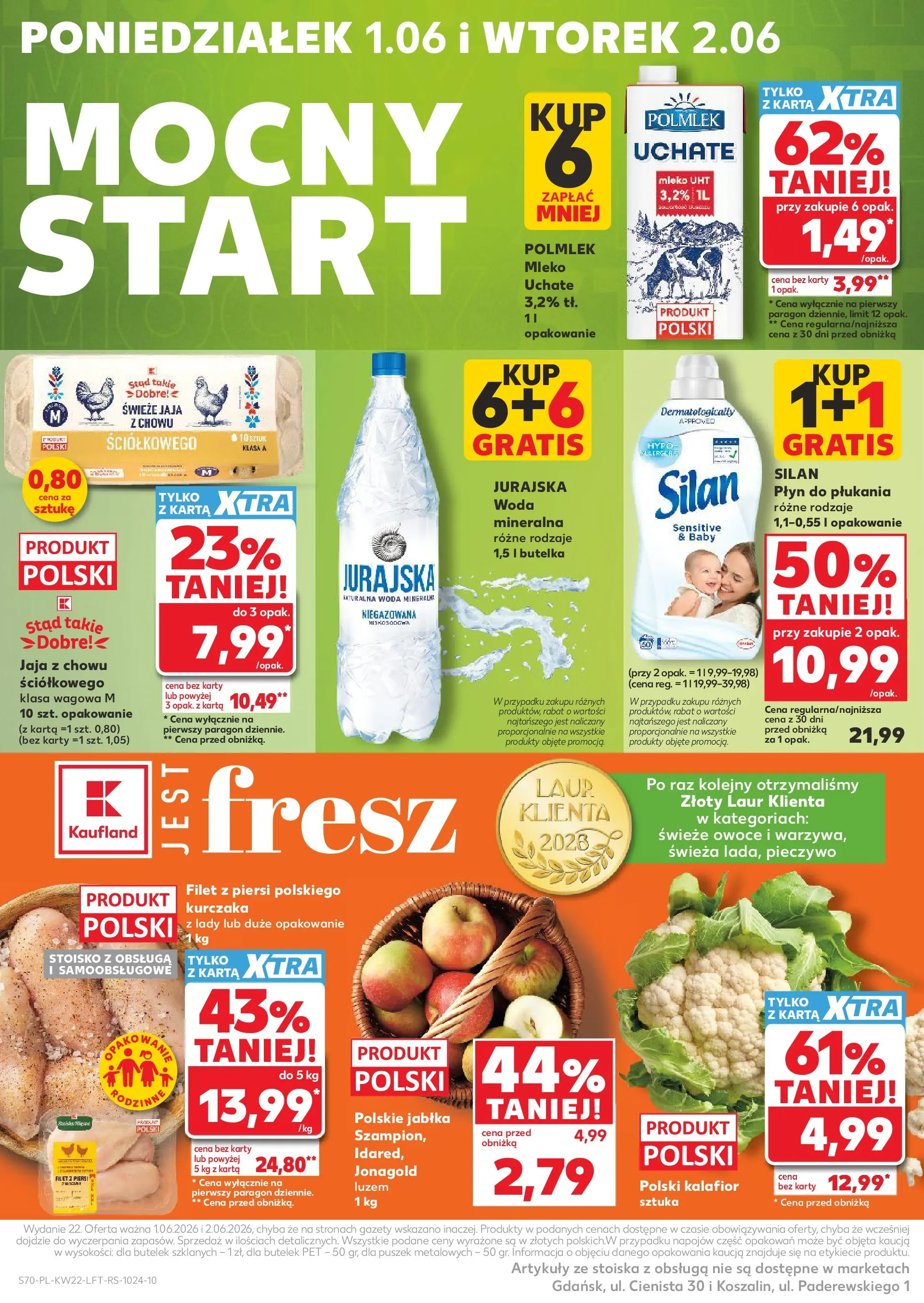 Kaufland gazetka od 28.05.2026 - od jutra PDF | Strona: 70 | Produkty: Pieczywo, Kalafior, Mleko, Owoce