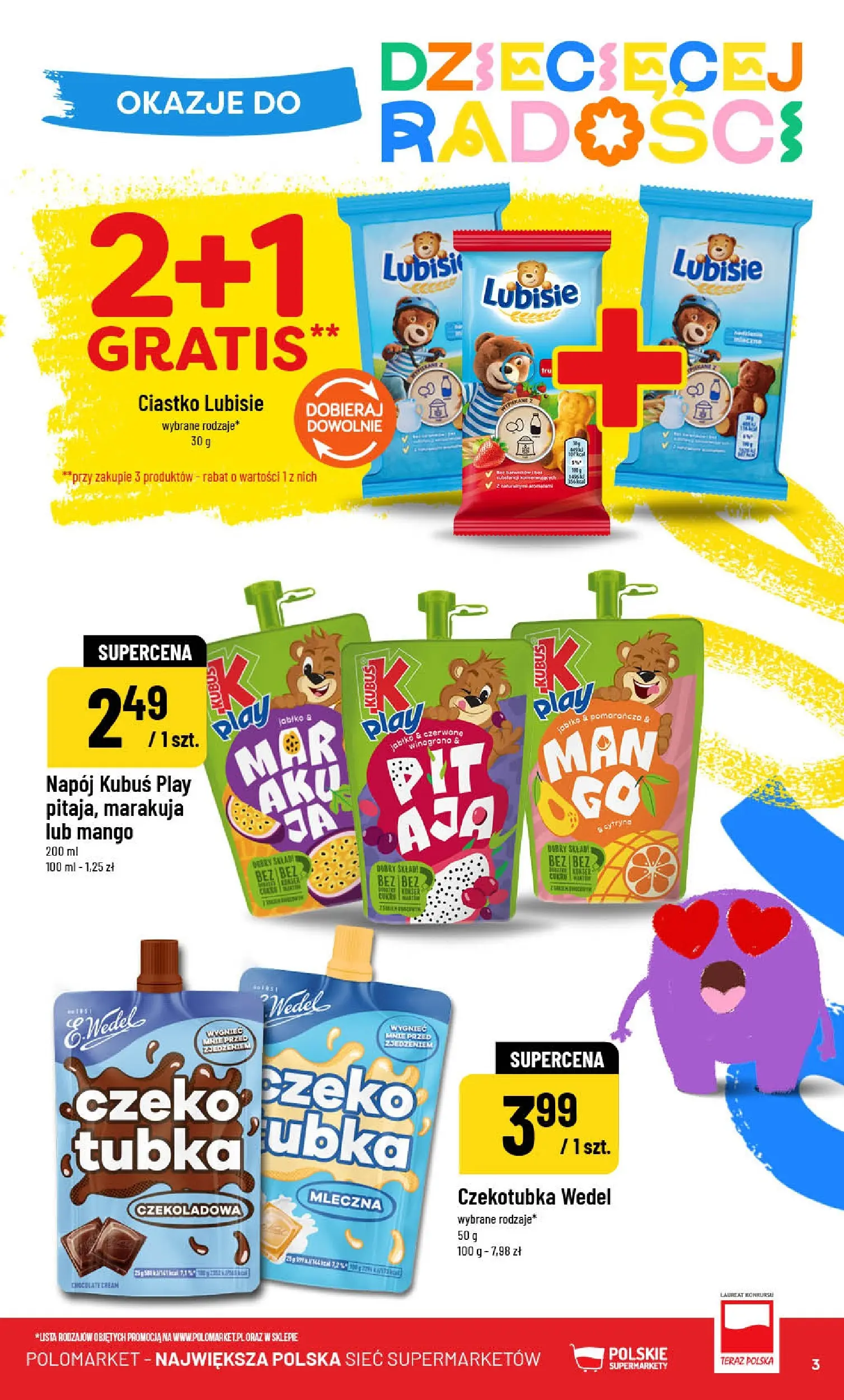 Nowa POLOmarket gazetka od jutra 27.05.2026 | Strona: 3 | Produkty: Cytryna, Mango, Czekoladowa