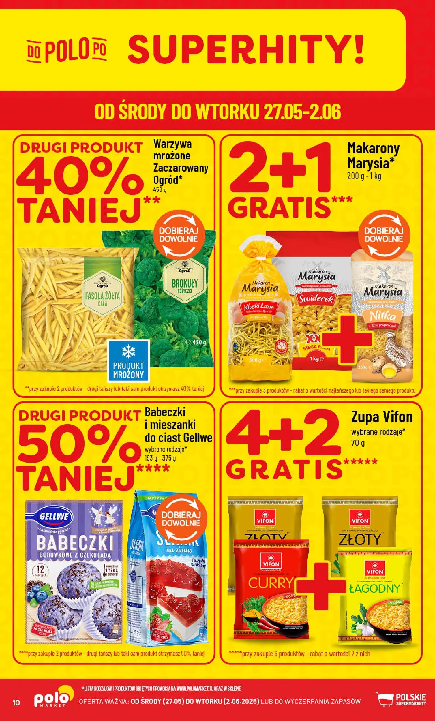 Nowa POLOmarket gazetka od jutra 27.05.2026 | Strona: 10 | Produkty: Curry, Zupa, Makaron, Warzywa