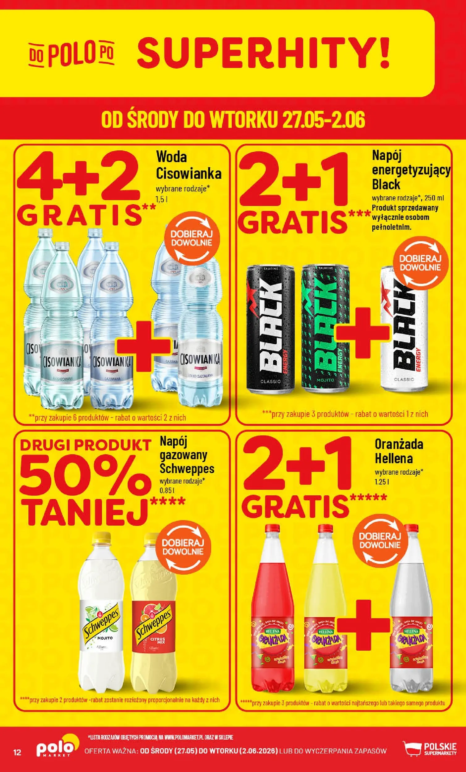 Nowa POLOmarket gazetka od jutra 27.05.2026 | Strona: 12 | Produkty: Woda