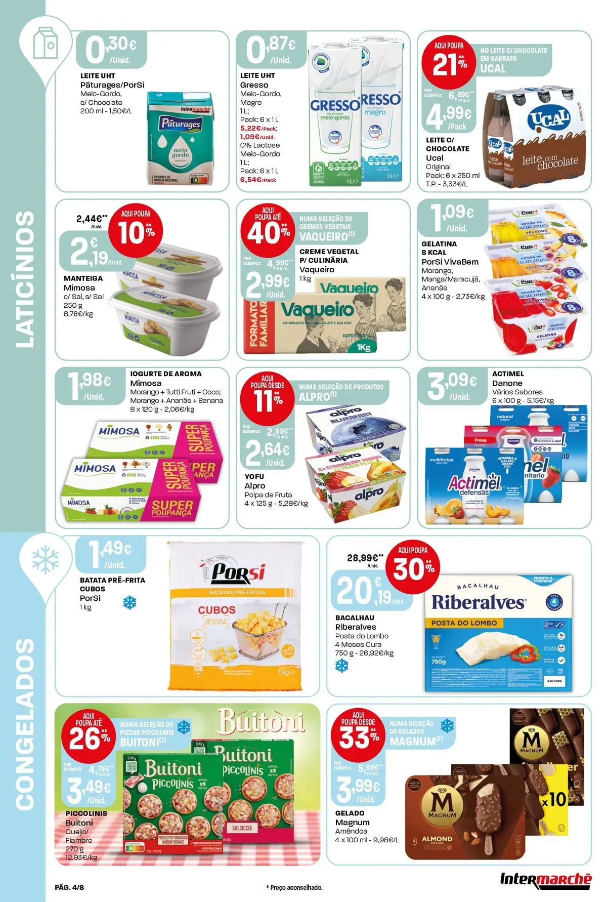 Intermarché - Intermarché » de 28/05/2026 - 03/06/2026 | Página: 4 | Produtos: Manteiga, Iogurte, Vitamina d, Creme