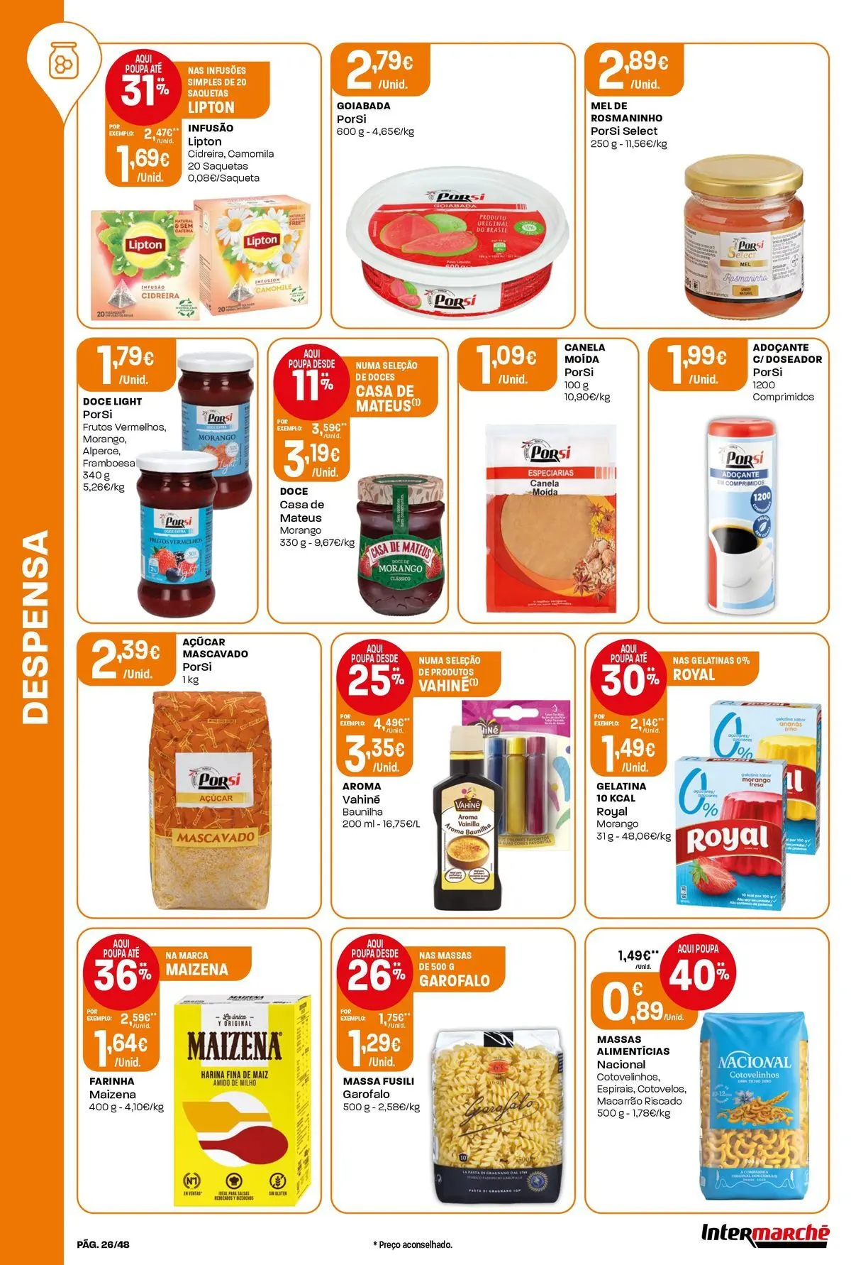 Intermarché Isto é que são preços BAIXOS! » de 28/05/2026 - 03/06/2026 | Página: 26
