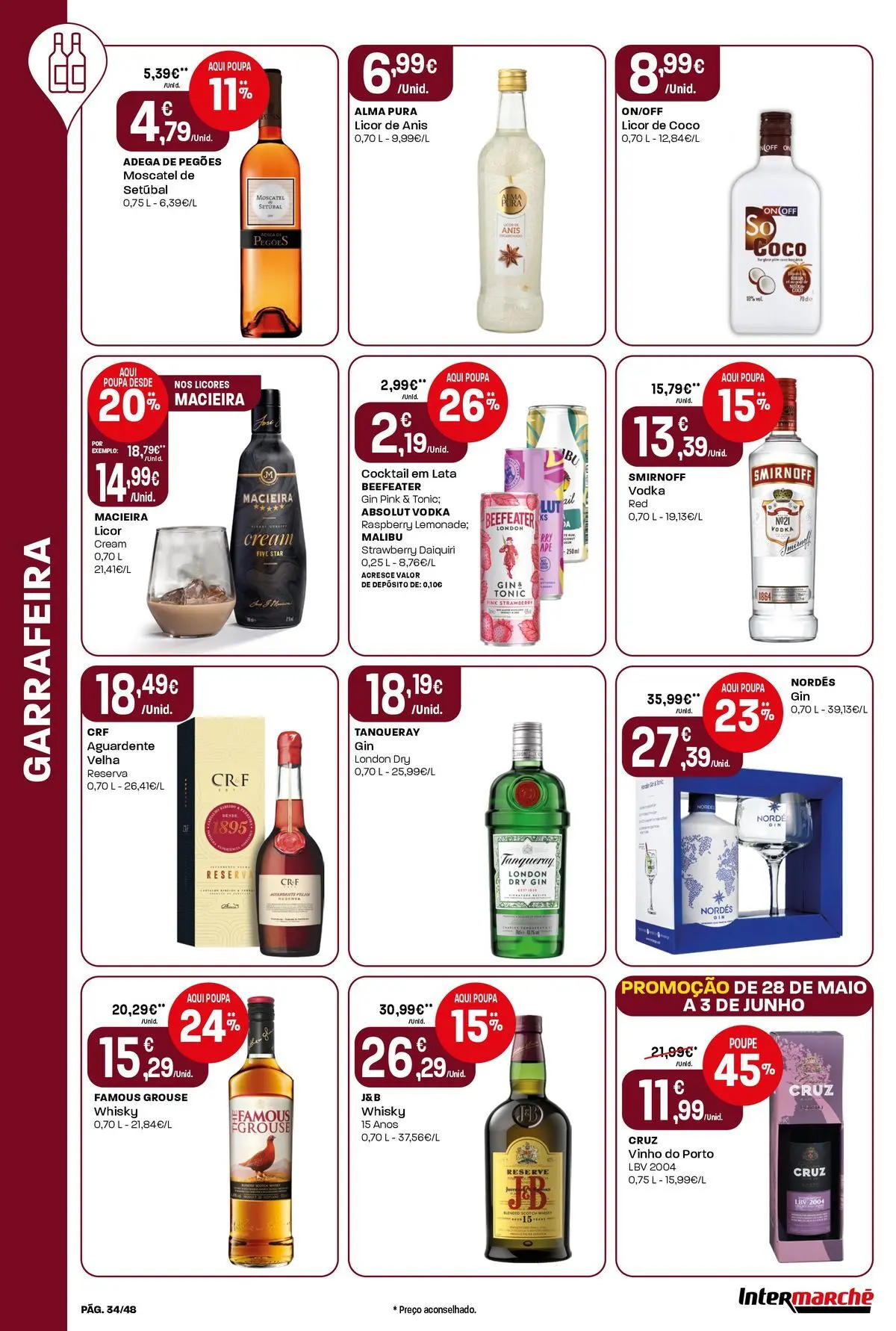 Intermarché Isto é que são preços BAIXOS! » de 28/05/2026 - 03/06/2026 | Página: 34