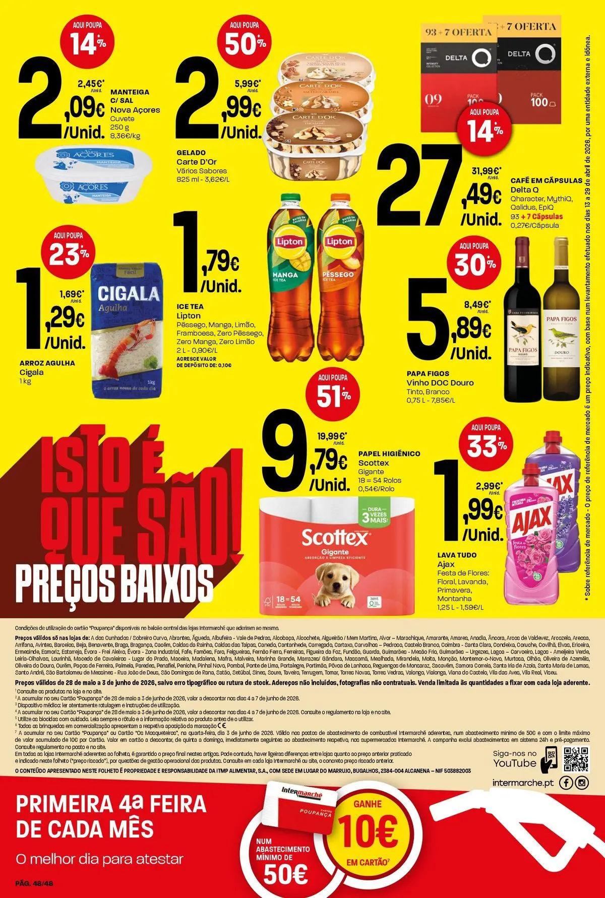 Intermarché Isto é que são preços BAIXOS! » de 28/05/2026 - 03/06/2026 | Página: 48