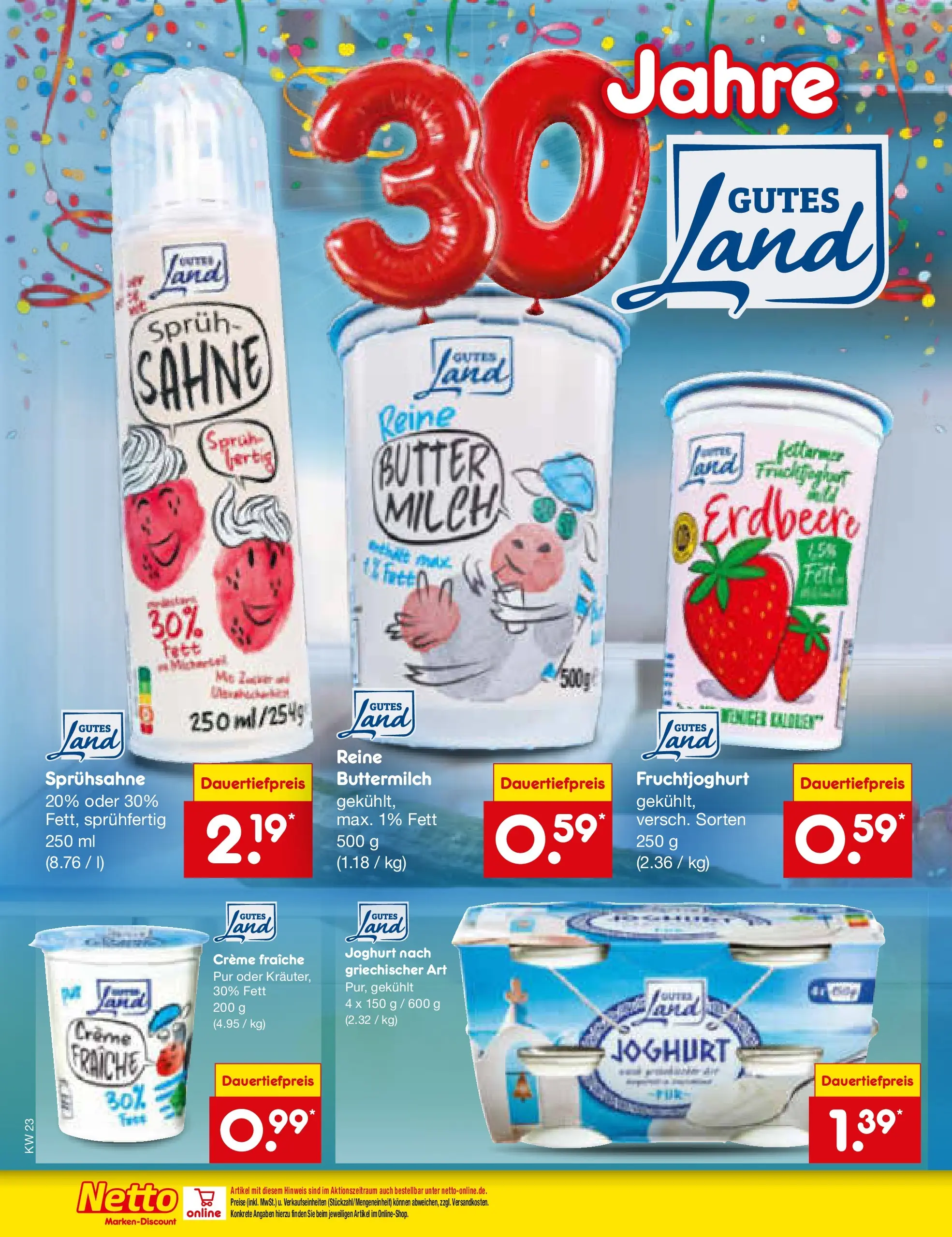 Netto Marken-Discount Prospekt Mannheim (ab 01.06.2026) » Angebote | Seite: 12 | Produkte: Buttermilch, Milch, Butter, Fruchtjoghurt Netto Marken-Discount Prospekt Mannheim (ab 01.06.2026) » Angebote | Seite: 12 | Produkte: Buttermilch, Milch, Butter, Fruchtjoghurt