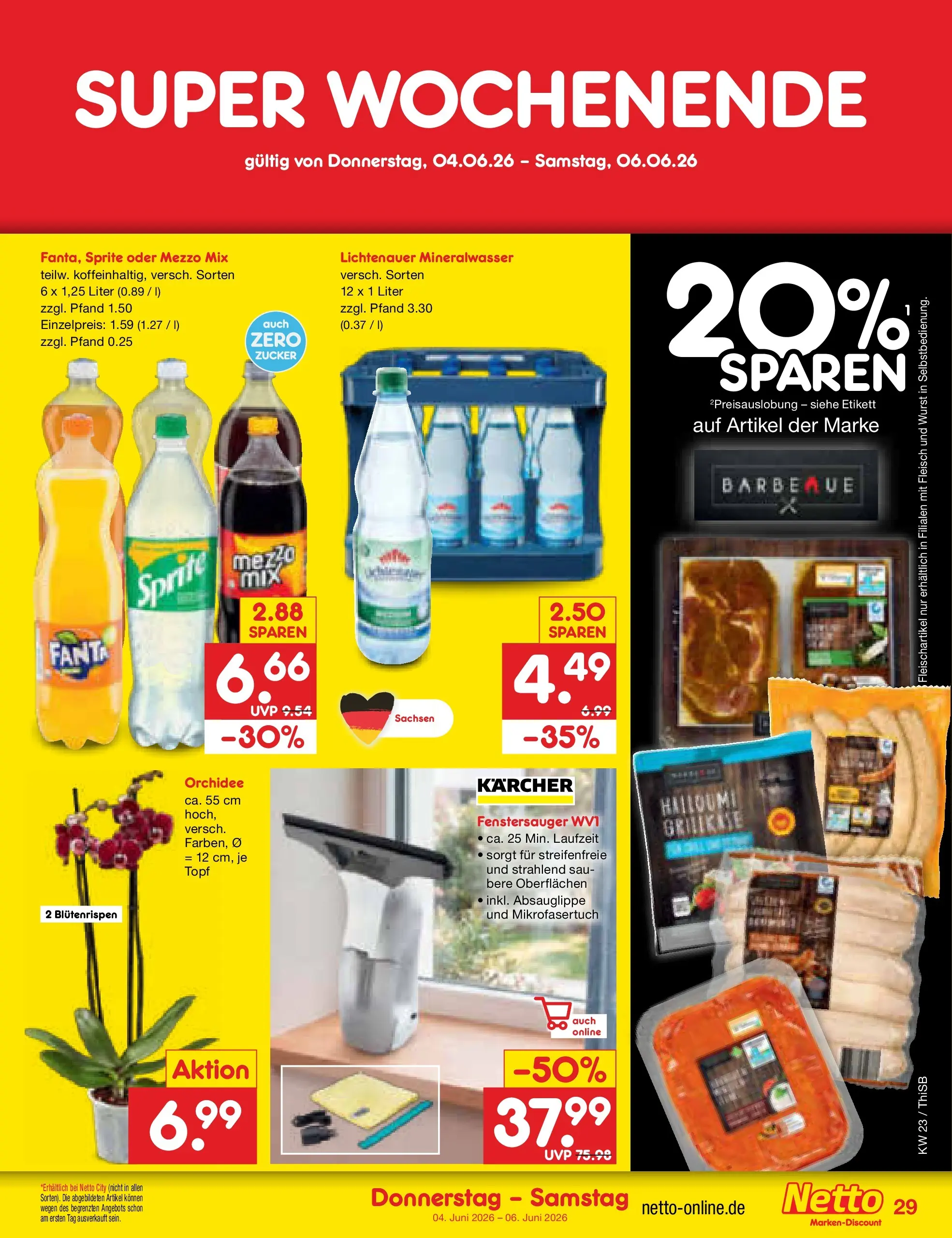 Netto Marken-Discount Prospekt Pirna (ab 01.06.2026) » Angebote | Seite: 43 | Produkte: Fanta, Mineralwasser, Zucker, Wurst