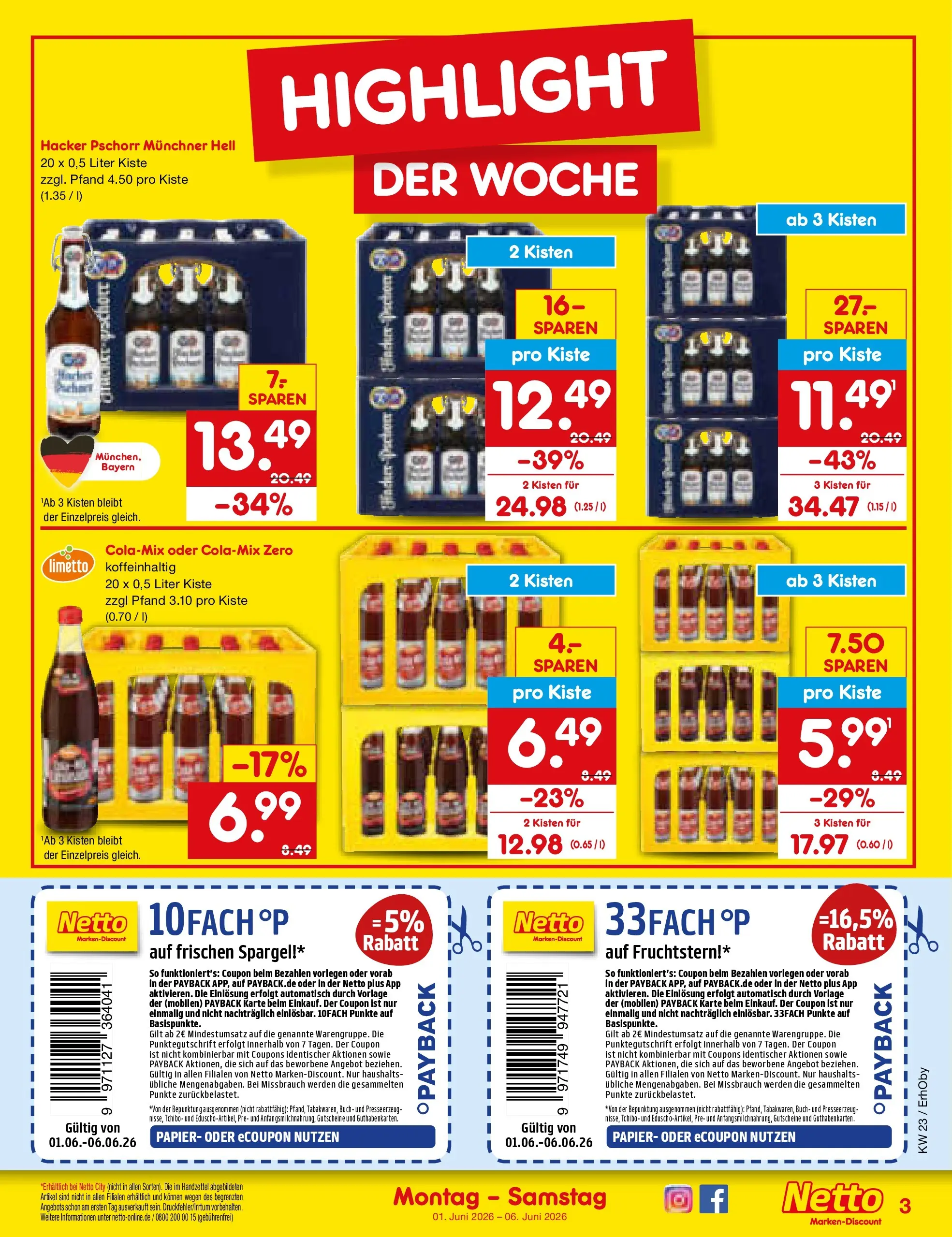 Netto Marken-Discount Prospekt Mauern (ab 01.06.2026) » Angebote | Seite: 3 | Produkte: Spargel Netto Marken-Discount Prospekt Mauern (ab 01.06.2026) » Angebote | Seite: 3 | Produkte: Spargel
