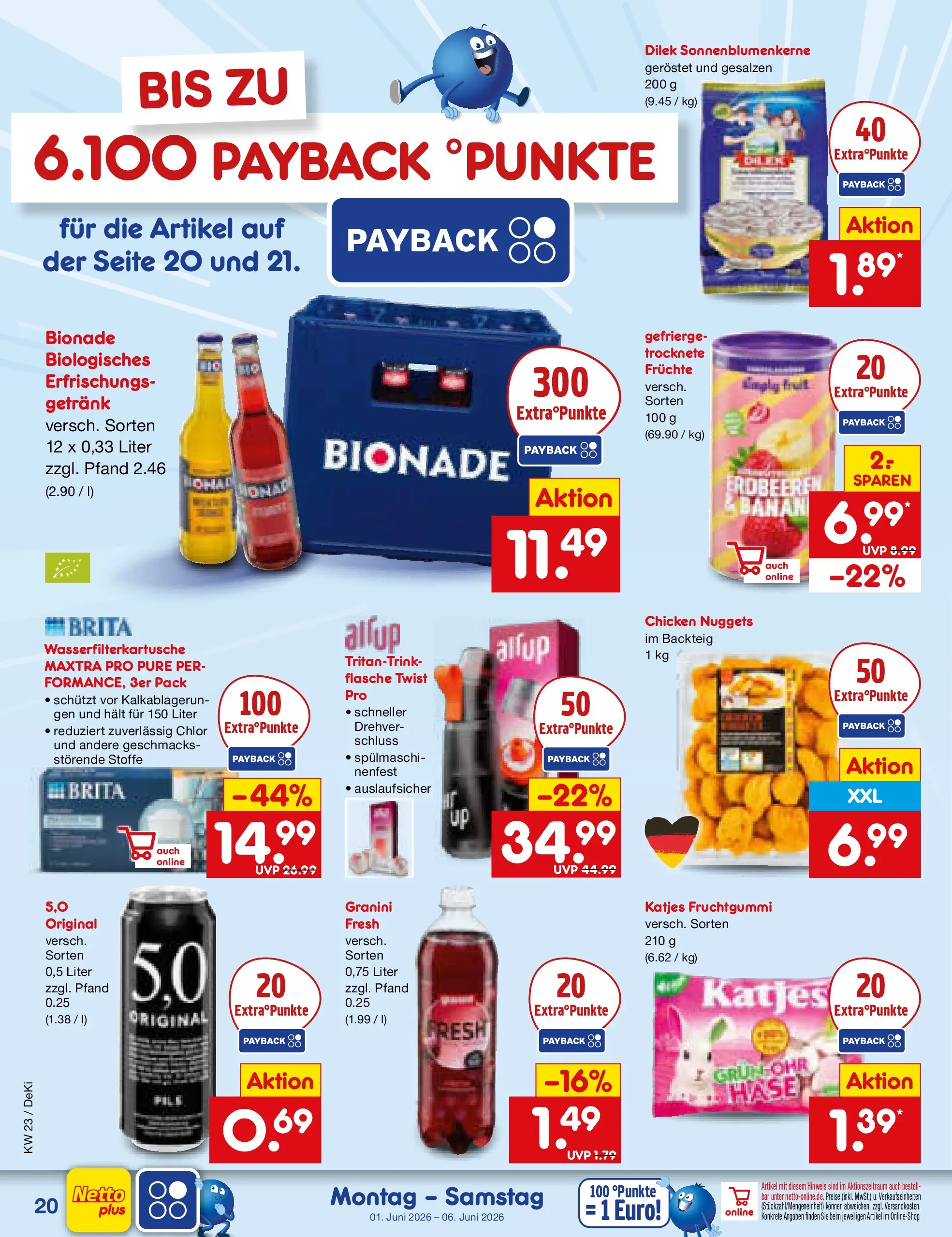 Netto Marken-Discount Prospekt Bad Friedrichshall (ab 01.06.2026) » Angebote | Seite: 22 | Produkte: Katjes, Bionade, Granini Netto Marken-Discount Prospekt Bad Friedrichshall (ab 01.06.2026) » Angebote | Seite: 22 | Produkte: Katjes, Bionade, Granini