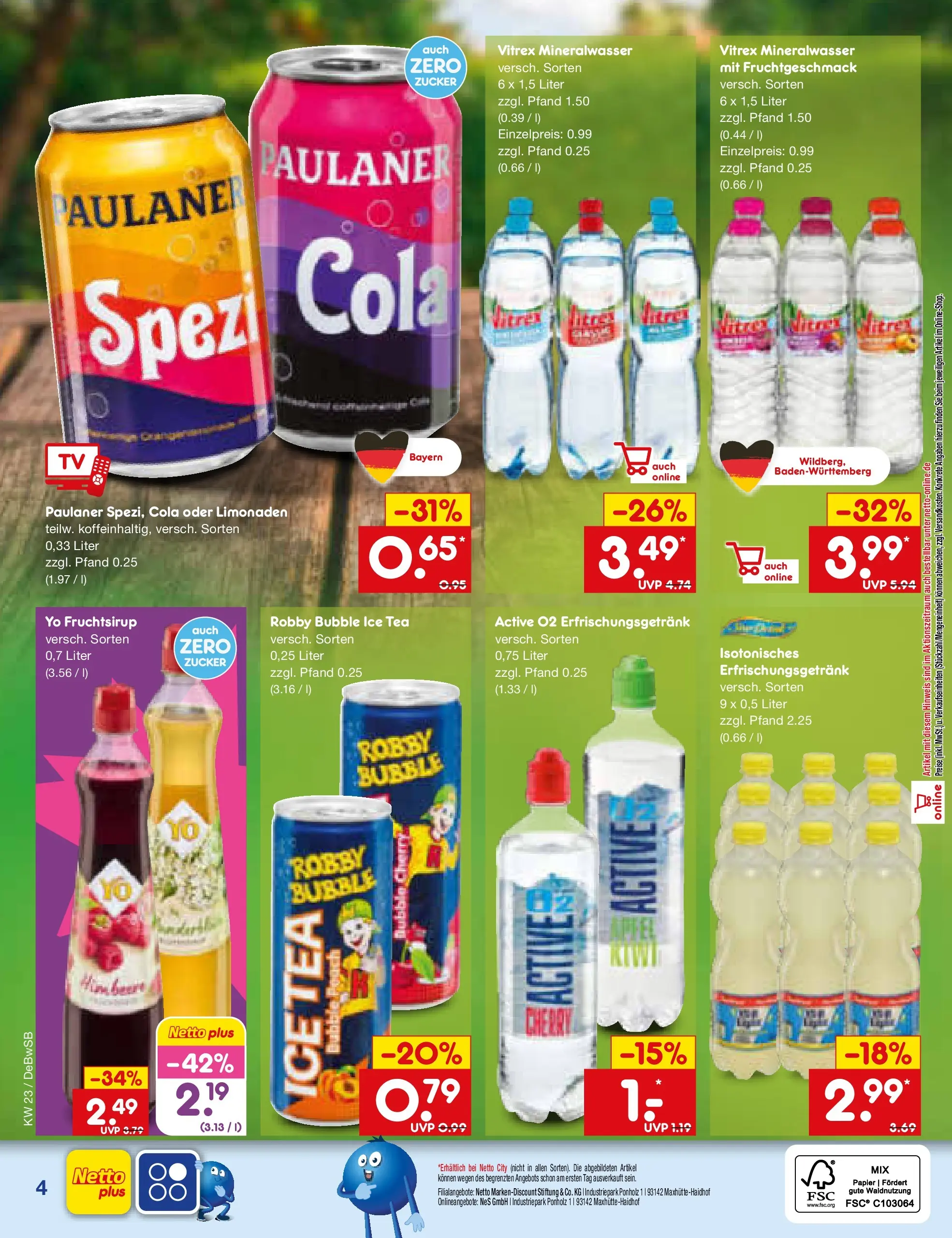 Netto Marken-Discount Prospekt Waiblingen-Bittenfeld (ab 01.06.2026) » Angebote | Seite: 29 | Produkte: Cola, Äpfel, Mineralwasser, Paulaner